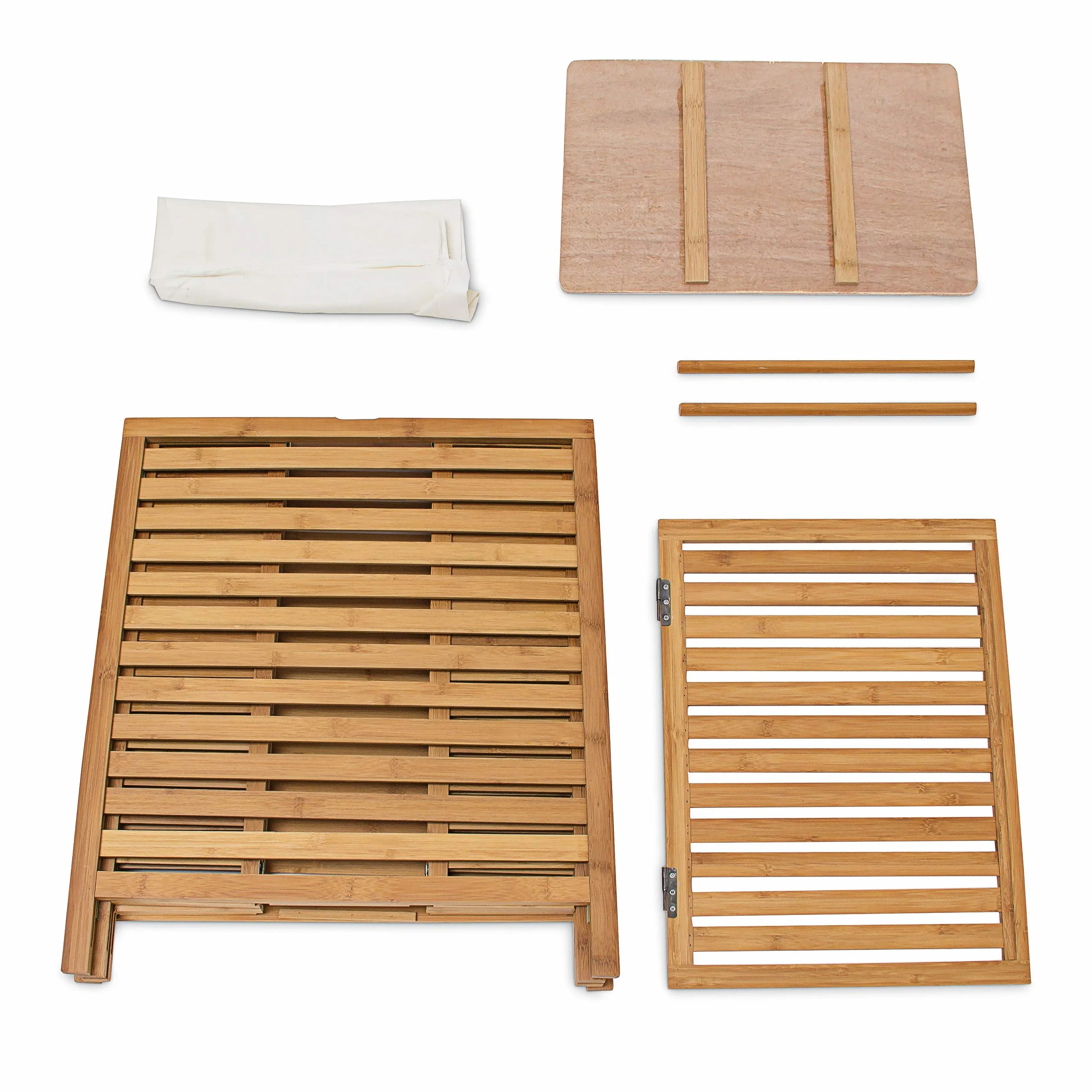Relaxdays Cesta Portabiancheria, bambù, HBT: 60 x 50,5 x 35,5 cm, Accessorio da Bagno, con Coperchio, Marrone