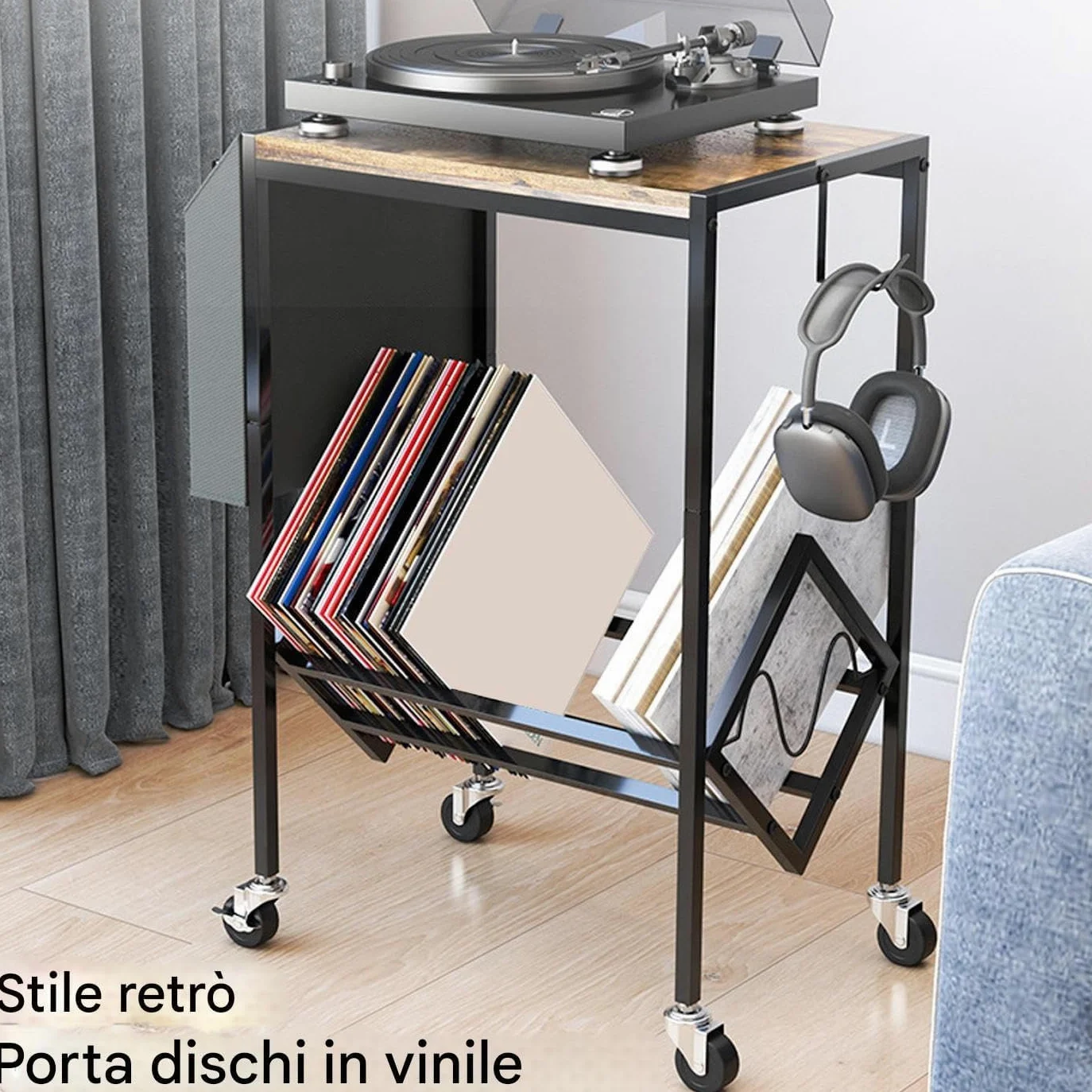 Disco in vinile a doppio strato, elegante contenitore per casa, studio e soggiorno, perfetta per conservare e conservare la collezione musicale