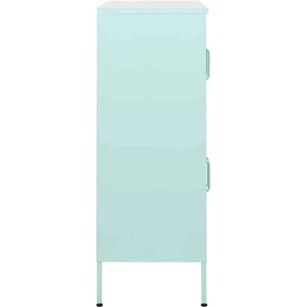Armadio Archivio Schedario Armadio Ufficio Metallo Armadietto Menta 80x35x101,5 cm in Acciaio Per dipendenti casa ufficio scuola palestra