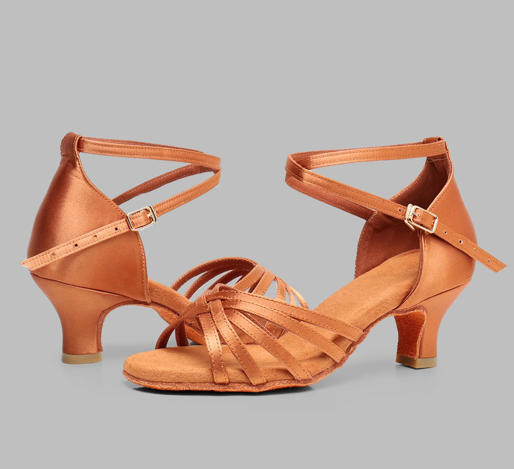 Scarpe da Ballo Latino Americano/Salsa Ballo/da Sala per Donna in Raso 5cm/7cm