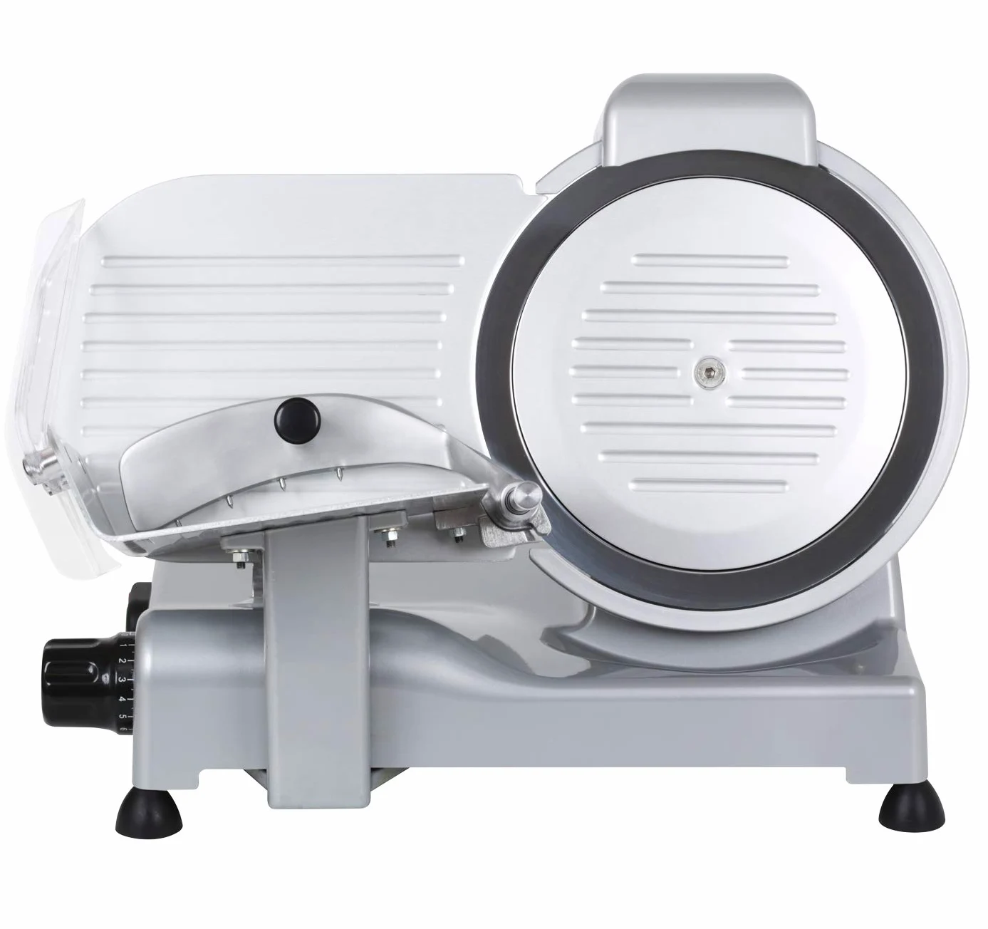 RGV Affettatrice 22 Lusso GS Silver -Ø220 mm, Motore Ventilato 140 W, Affilatoio Fisso, Lama in Acciaio Temprato, Argento
