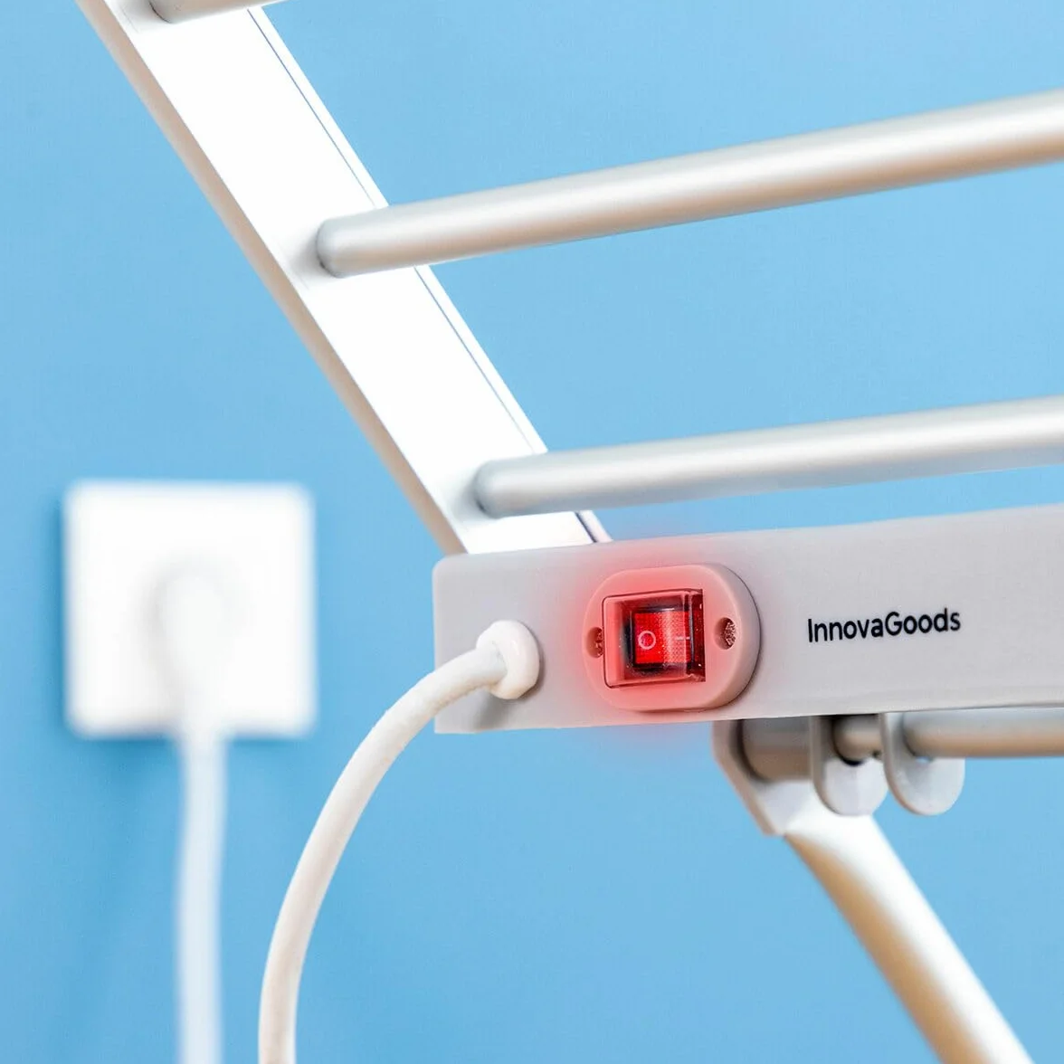 Stendibiancheria Elettrico Pieghevole con Ali Drywing InnovaGoods 20 sbarre 230 W