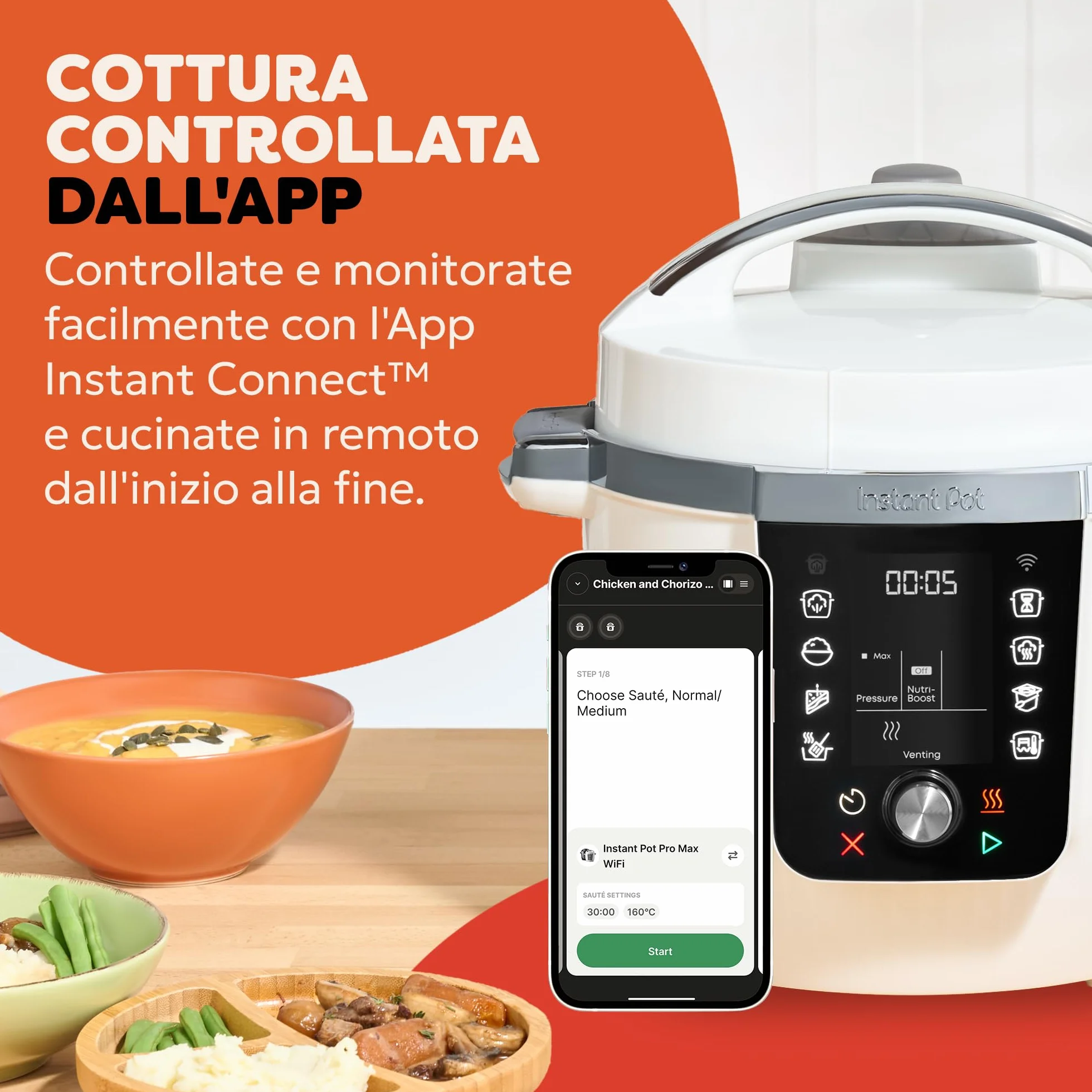 Instant Pot Pro multicooker 10 in 1 5,7 l bianco pentola a pressione