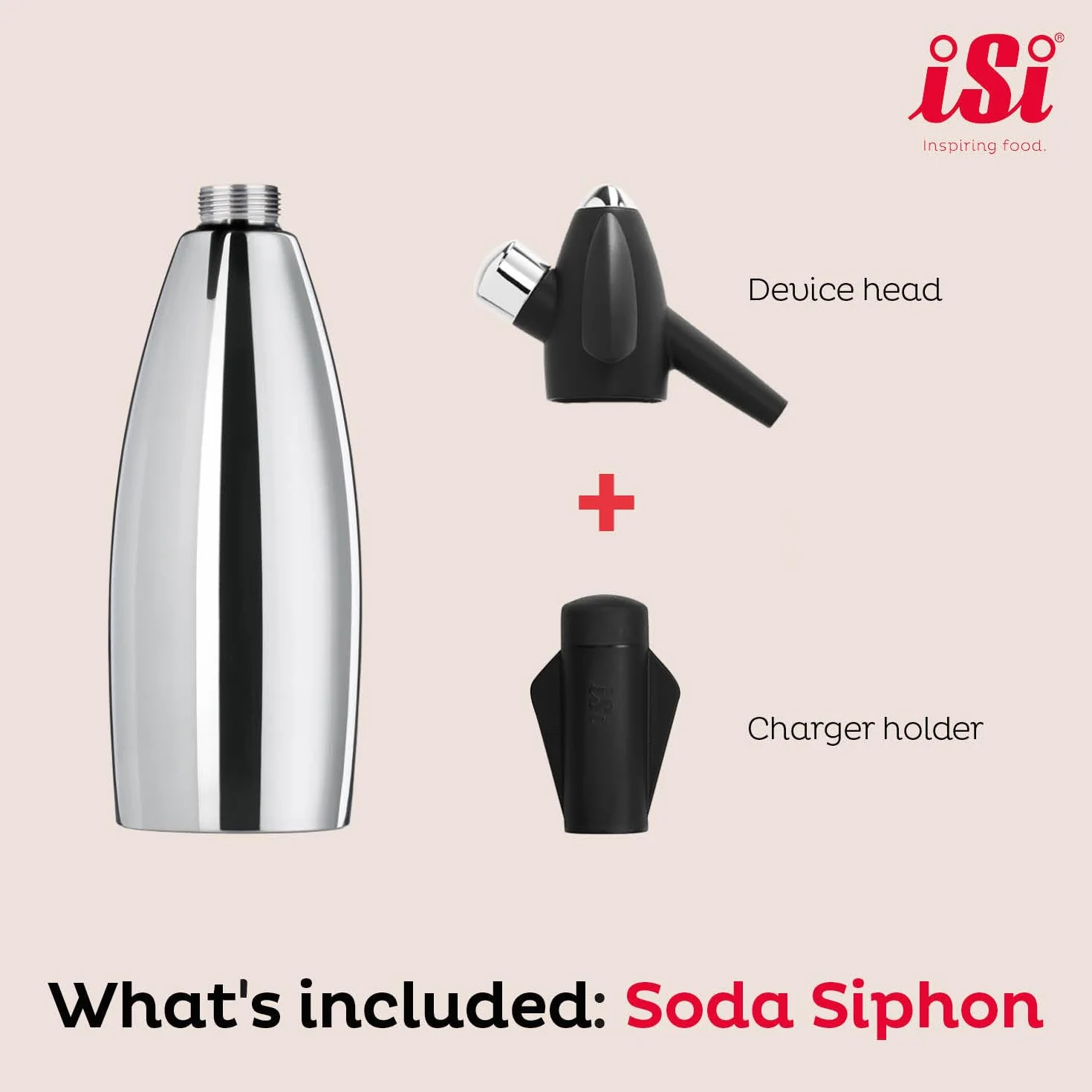 iSi 1060 Sodamaker Classic 1,0 L bollitore d'acqua frizzante con bottiglia PEN rete in acciaio inossidabile macchina per soda