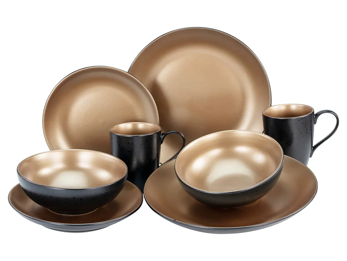 CreaTable, 23599, Serie GLAMOUR - Servizio da tavola, 8 pezzi
