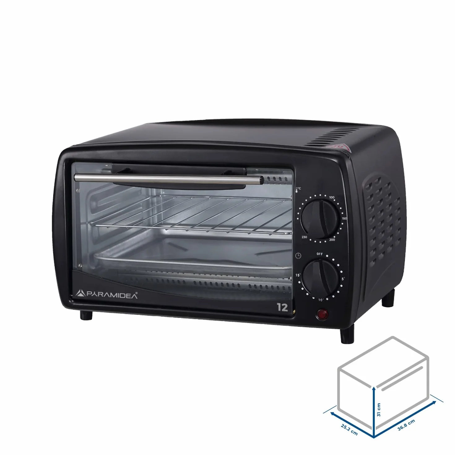Forno Elettrico PYRAMIDEA 12 Litri 650 Watt Timer Bianco