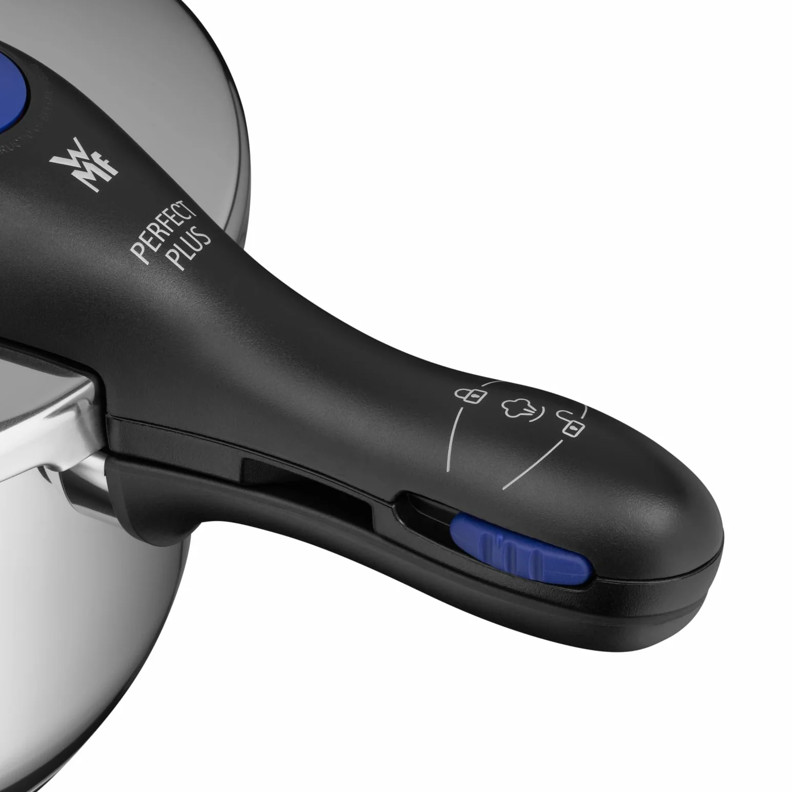WMF Perfect Plus One Pot - Pentola a pressione a induzione, 4,5 l, con protezione della fiamma, grande segnale di cottura, 2 livelli di cottura, manico con coperchio rimovibile, regolatore di livello