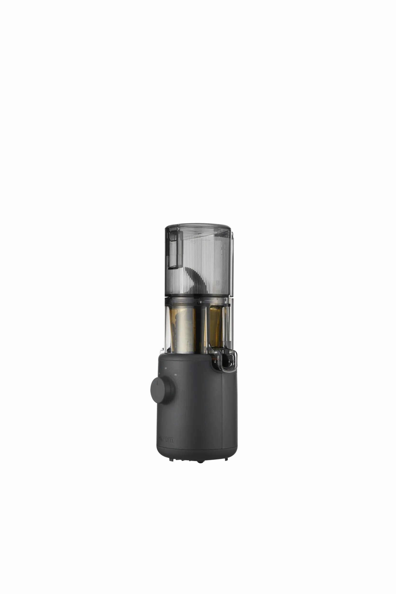 HUROM | Estrattore di succhi | Estrattore per succhi di frutta e legumi | H310A | pressa a freddo | motore silenzioso | facile da pulire | design compatto | 220ml | 100 Watt | Senza BPA (Charcoal)