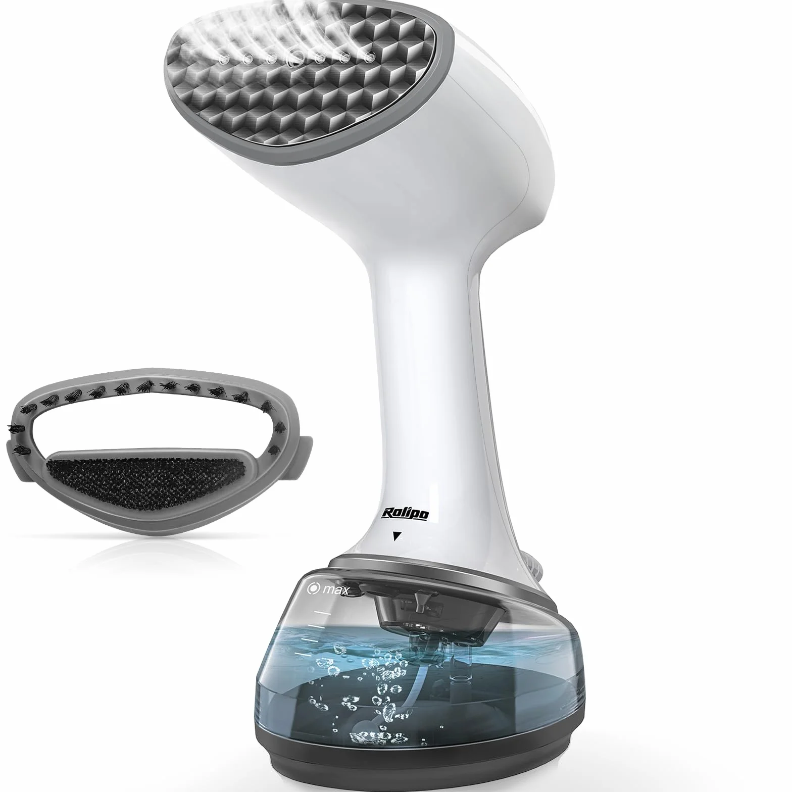 Rolipo Stiratore Verticale Portatile per Abiti, Stiratore a Vapore con Grande Serbatoio da 360 ml, Rimozione Rapida delle Pieghe, Stiratore Portatile Ideale per Casa, Ufficio e Viaggio