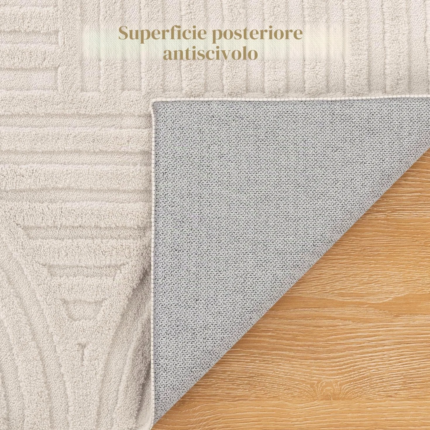SHACOS Tappeti Moderni per Soggiorno Crema 160x230cm Tappeto Salotto Grande Morbido Antiscivolo Lavabile in Lavatrice Tappeti di Zona per Camera da Letto