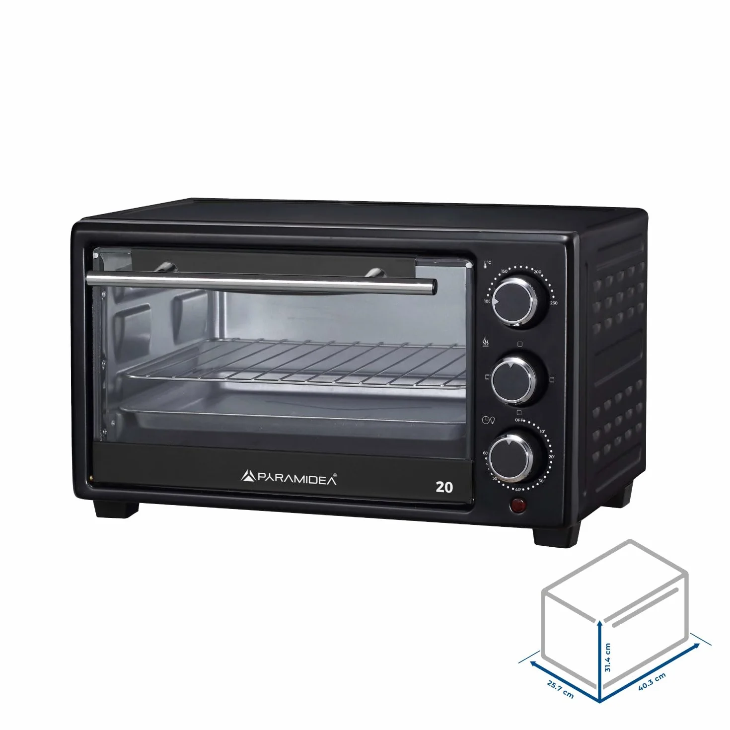 PYRAMIDEA Forno Elettrico 20 L Nero FO2008B