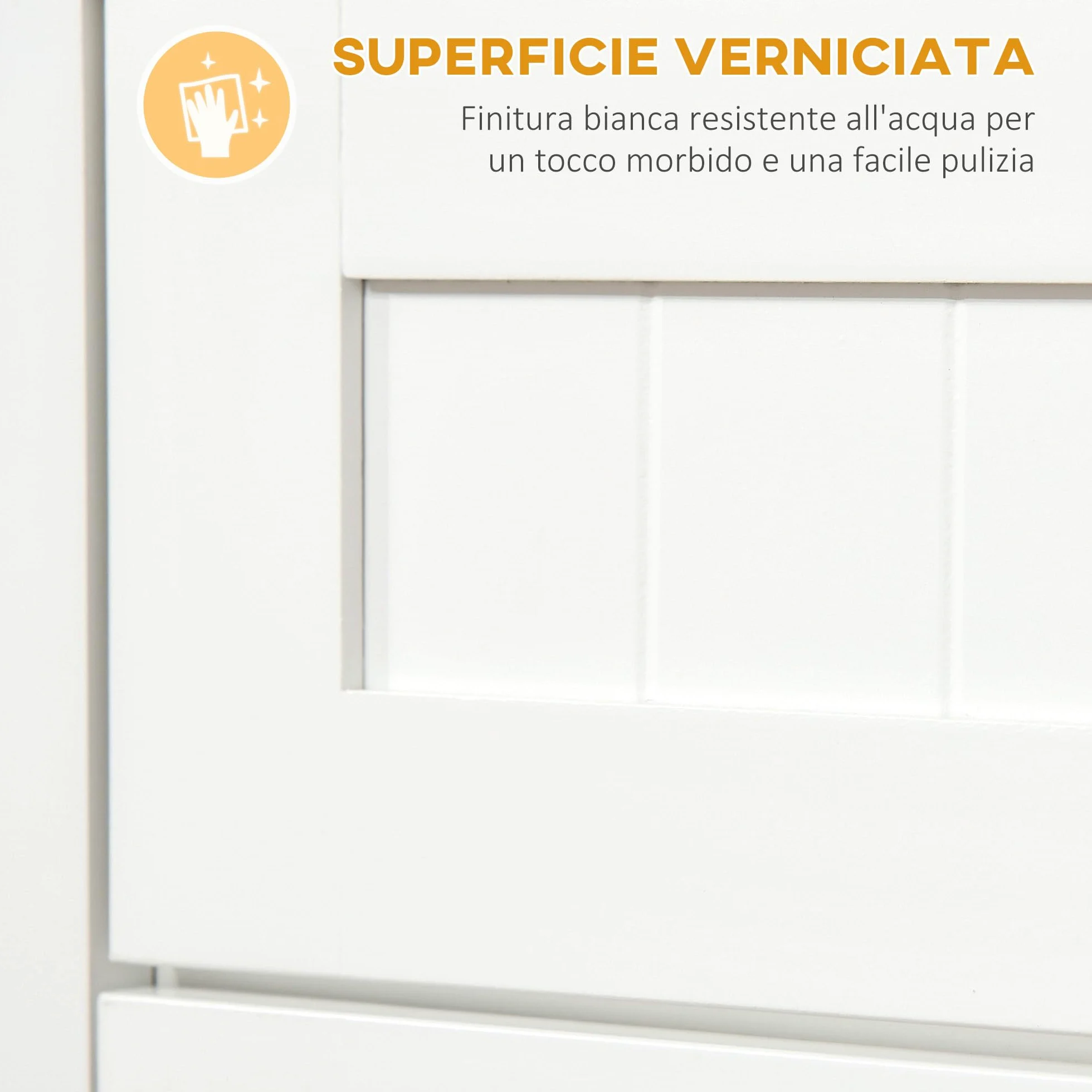 HOMCOM Mobile Cucina per Microonde e Piccoli Elettrodomestici, Mobile da Cucina con Supporto per Forno Microonde, Cassetto e Armadietto 2 Ante con Ripiano Regolabile, 60x40x122.5 cm, Bianco