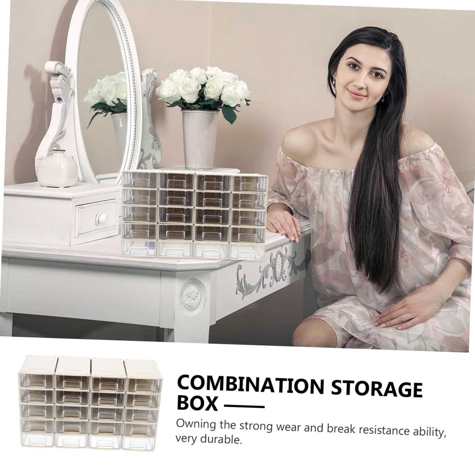 IMIKEYA 20sets Stoccaggio Per Componenti Elettronici Scomparti Trasparenti Organizer Per Piccole Per e Hobby Design e