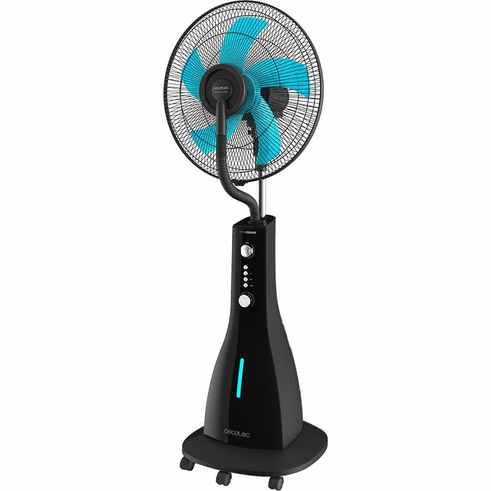 Cecotec Ventilatore per nebulizzatore d'acqua con timer EnergySilence 590 Freshessence. 90 W, 5 lame da 40 cm di diametro, oscillanti, 3 velocità, serbatoio da 3 litri, motore in rame