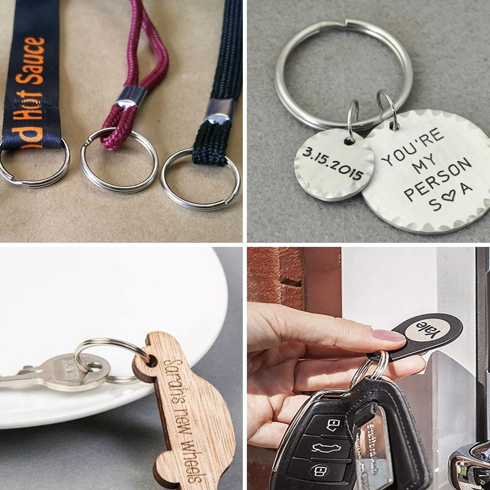 Uniclife Confezione da 100 Mini Anelli Portachiavi da 20 mm Con Doppi Anelli Piccoli di Metallo - Connettori per Gioielli, Collane, Bracciali, Orecchini, Artigianato, Ornamenti e Arti Fai da Te