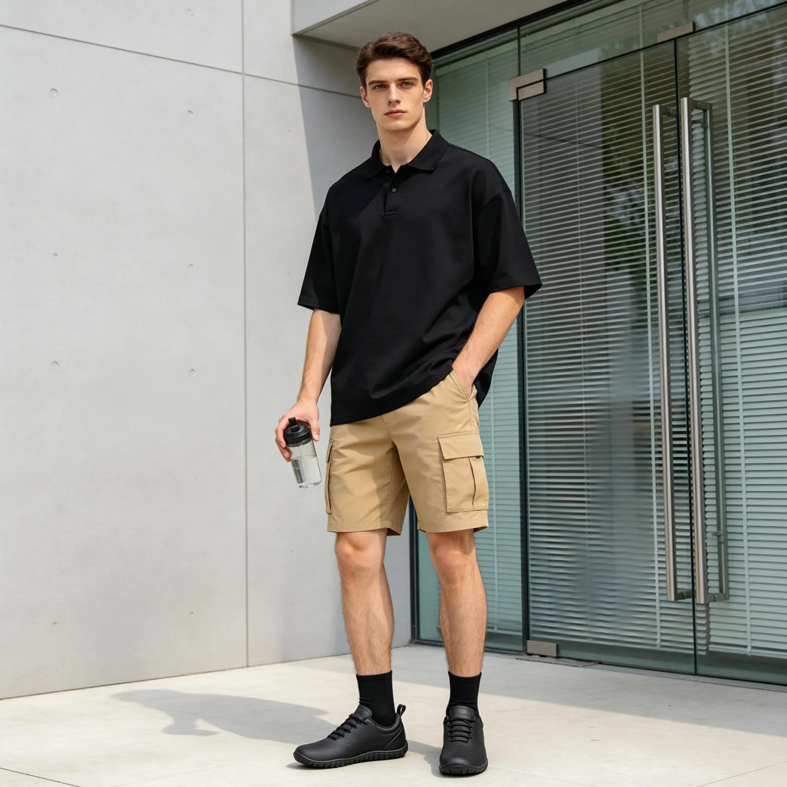 SAGUARO Scarpe Barefoot Uomo Minimaliste con Punta Larga Zero Drop, Leggere Antiscivolo Sneakers Casual per Camminata, Allenamento, Fitness e Tempo Libero, Gr.39-48