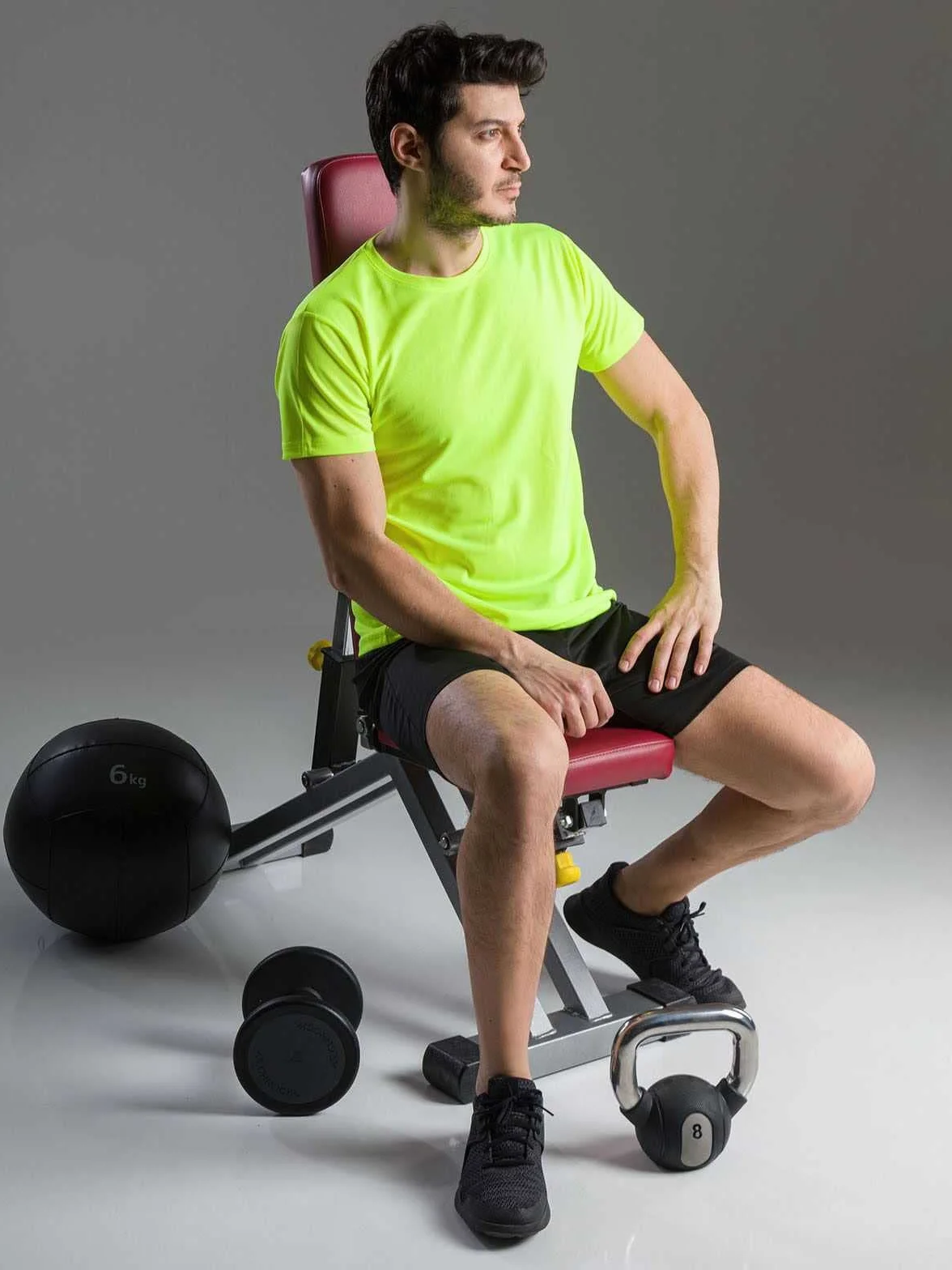 T Shirt Uomo Palestra Manica Corta Padel Maglia Calcio Tennis Running Tecnica Sportiva Traspirante Allenamento