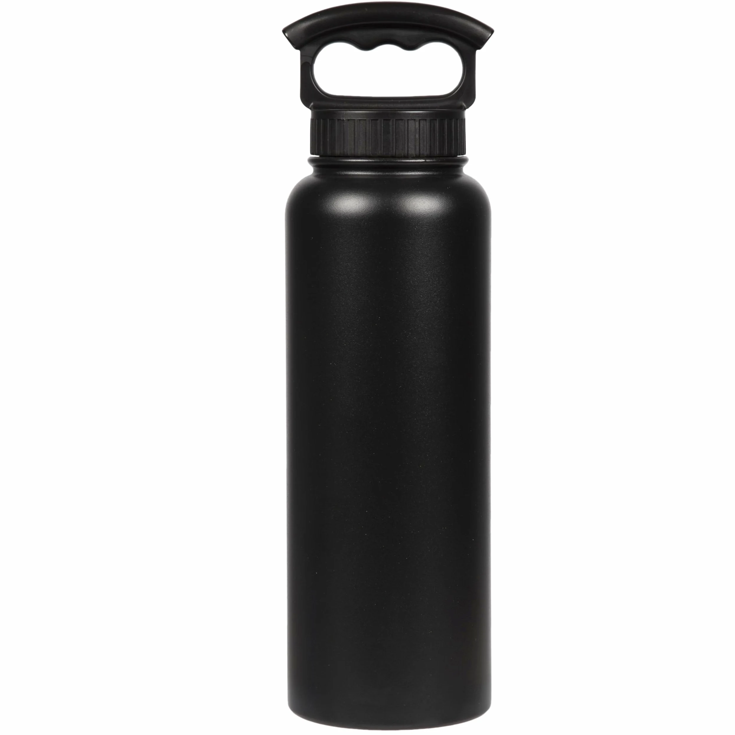 FIFTY/FIFTY Bottiglia d'Acqua a Doppia Parete isolata sottovuoto in Acciaio Inox, Bocca Larga con Tappo a Tre Dita