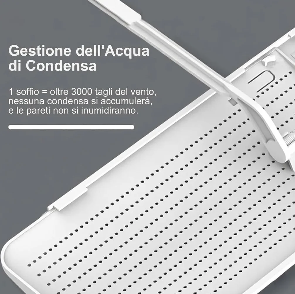 Deflettore per Condizionatore Universale Regolabile (56-90 cm), Paravento per Aria Condizionata Anti-Condensa con Regolazione a 180°, Installazione Facile Senza Fori per Inverno ed Estate Casa Ufficio