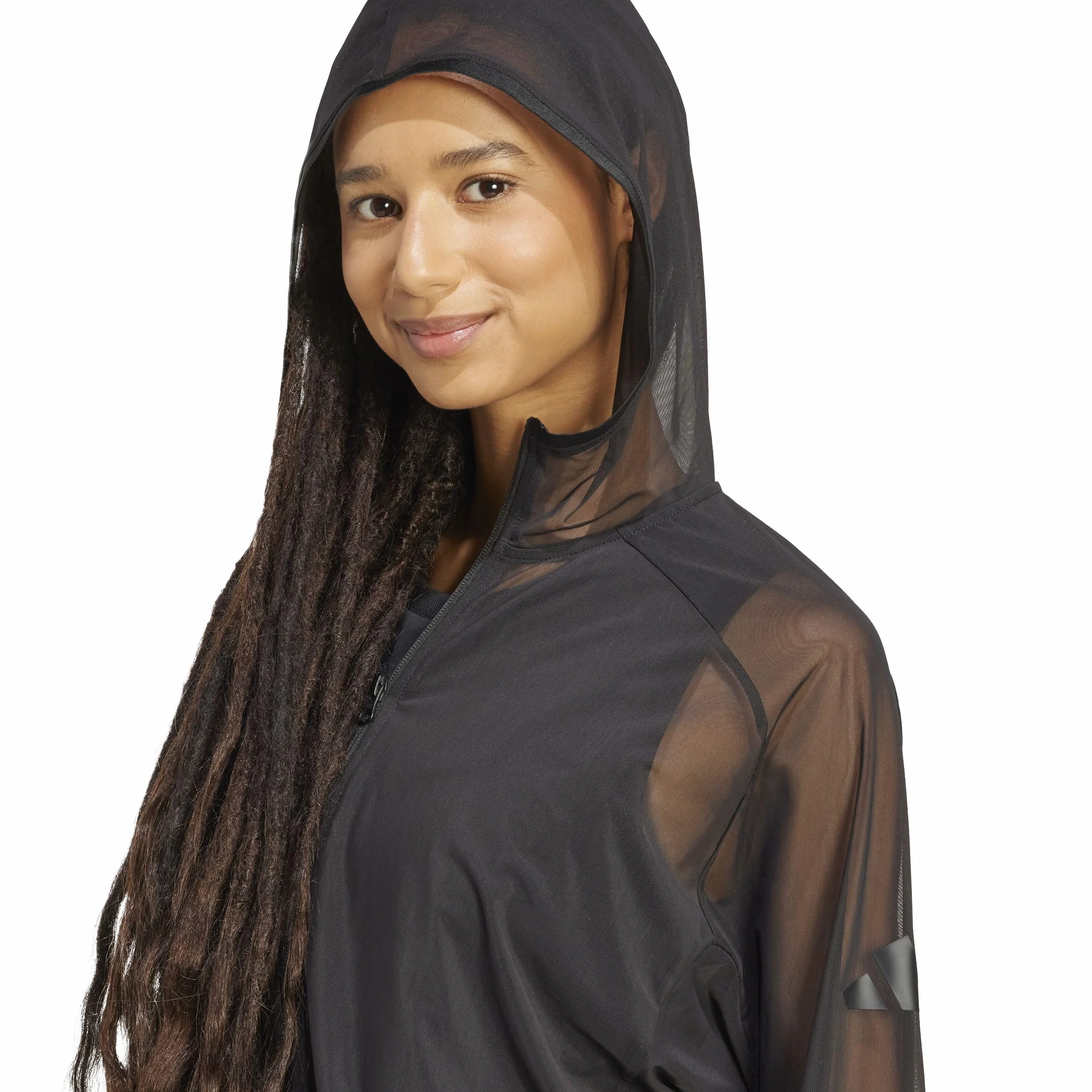 adidas Soft Lux Mesh Full-zip Hoodie PISTA CON CAPPUCCIO Donna (Pacco da 1)