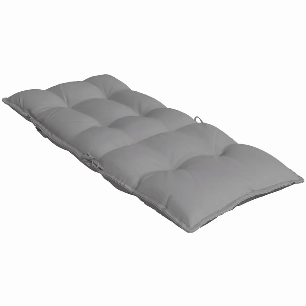 2 cuscini per sedia con schienale alto, in tessuto Oxford, 120 x 50 x 7 cm, impermeabili, antiscivolo, con lacci ed elastici, per sedia da giardino, sala da pranzo, ufficio, balcone, terrazza