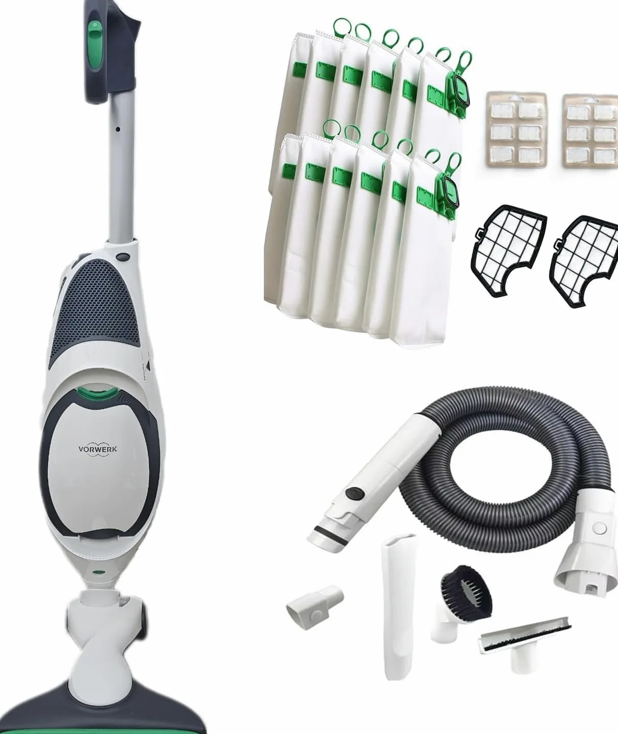 fp Aspirapolvere vk 150 folletto RIGENERATO CON TUTTI RICAMBI NUOVO motore nuovo 900w - spazzola hd50 compatibile - cavo 7 metri- alcune parti sono compatibili vedi descrizione