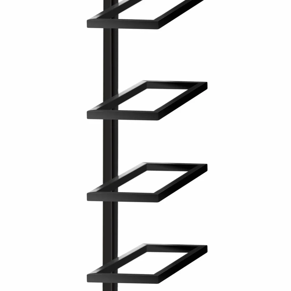 Yaheetech Portabottiglie da Parete per 10 Bottiglie in Metallo 126 cm Scaffale Vini