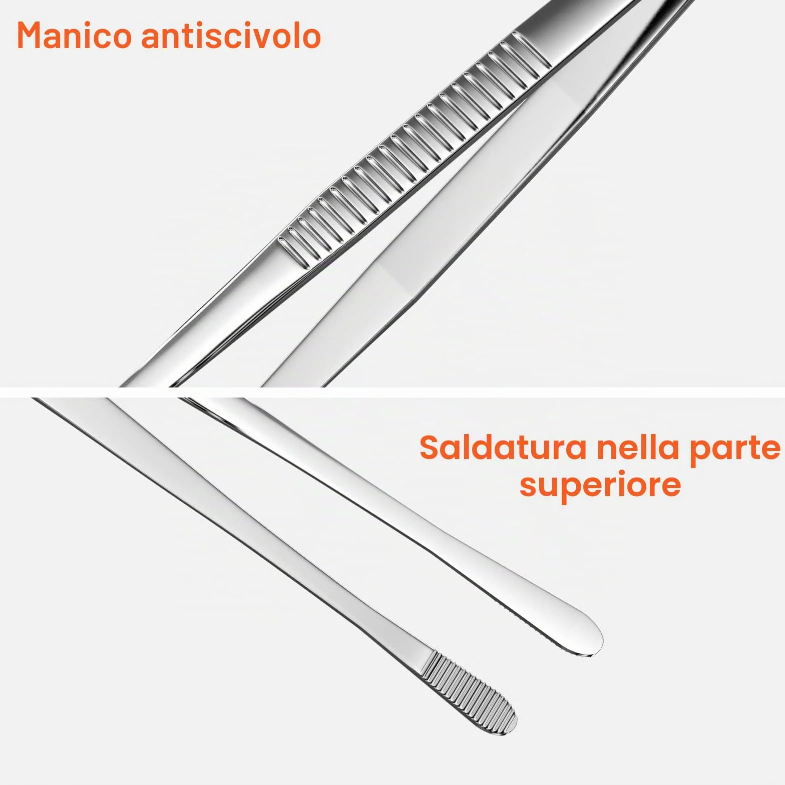 Pinze da Cucina in Acciaio Inossidabile 30cm Barbecue