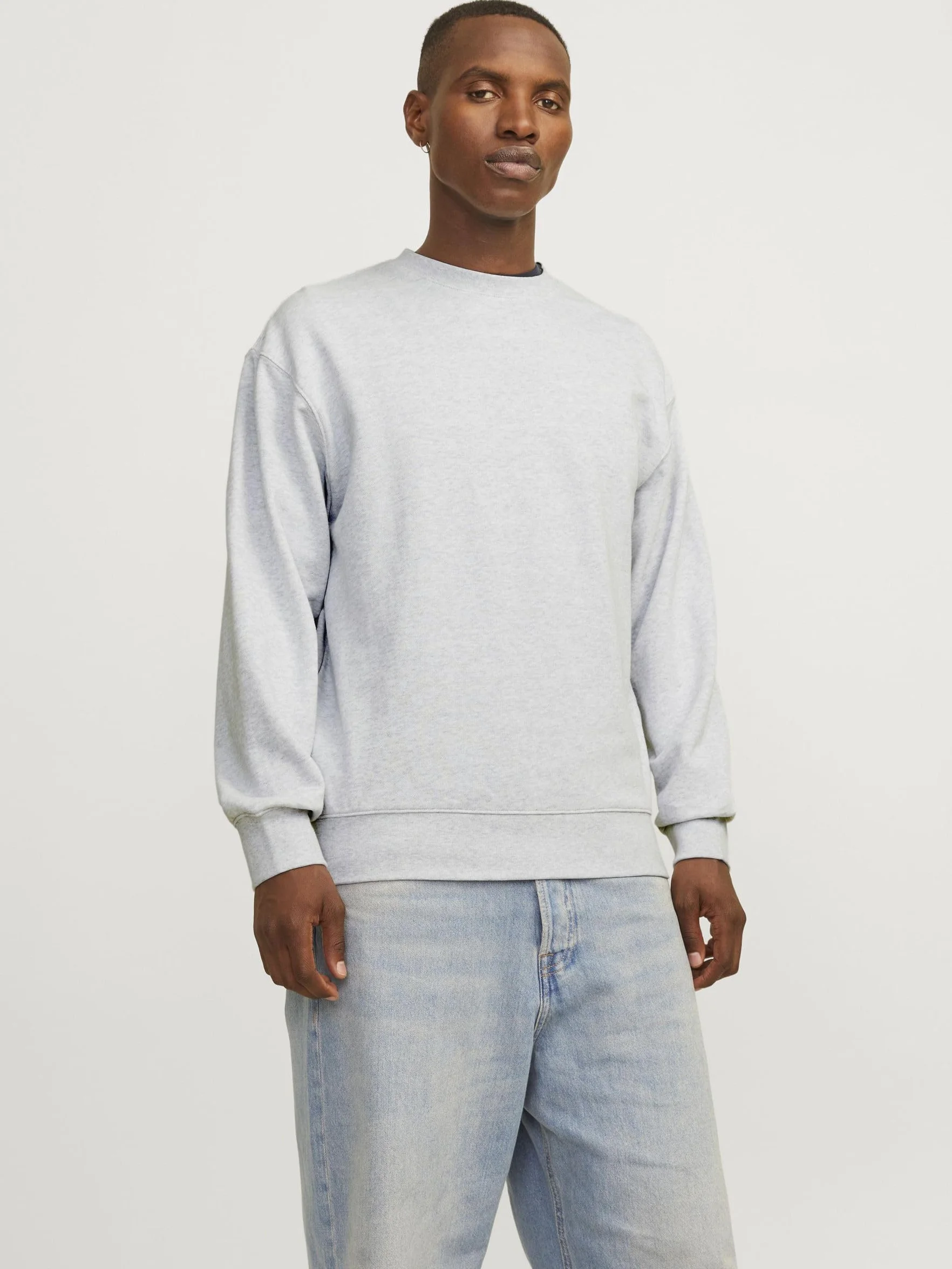 JACK & JONES Men's Jorportland Box Sweat Crew Neck Sweatshirt