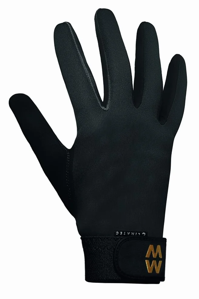 Battles Equine MacWet Climatec Guanti con polsino lungo Nero