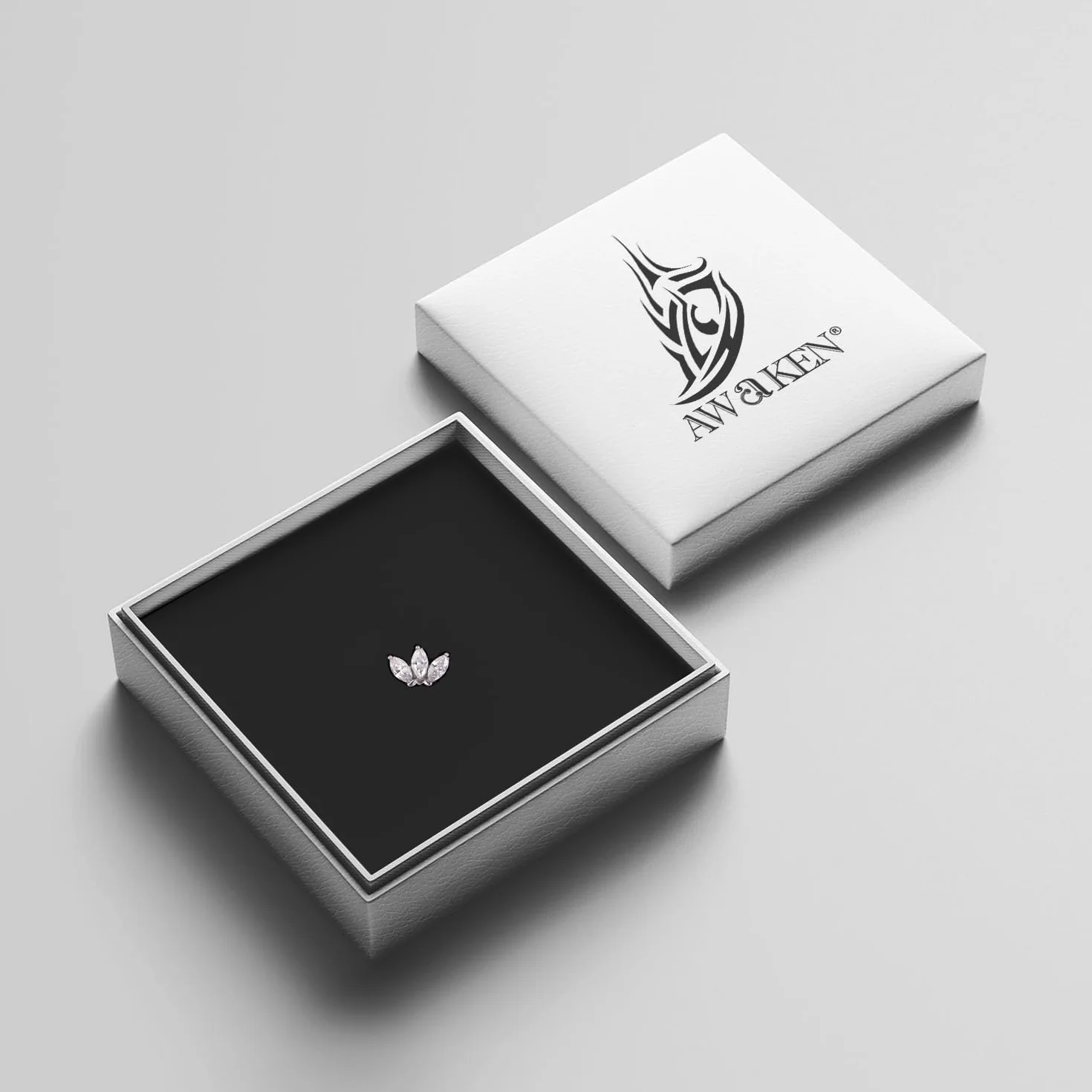 AWAKEN Piercing Labret Acciaio Chirurgico Filettato Internamente Orecchini Borchie Cartilagine Helix Tragus Conch Medusa Daith