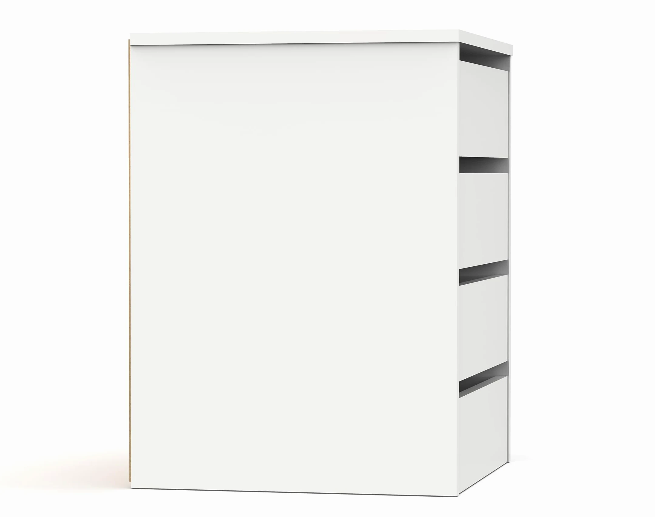 MUEBLES PITARCH | Cassettiera 4 Cassetti, Bianco Lucido, 63,5x46x45 cm (altezza x larghezza x profondità), Collezione Tibet