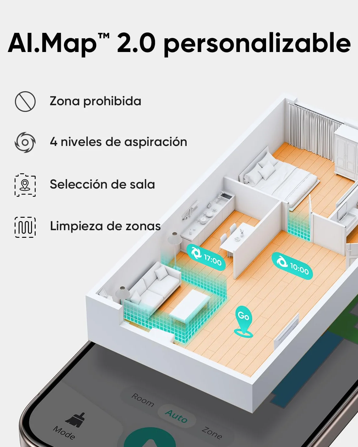 eufy L60 Robot Lavapavimenti e Aspirapolvere 5000 Pa Navigazione Laser iPath Ricondizionato