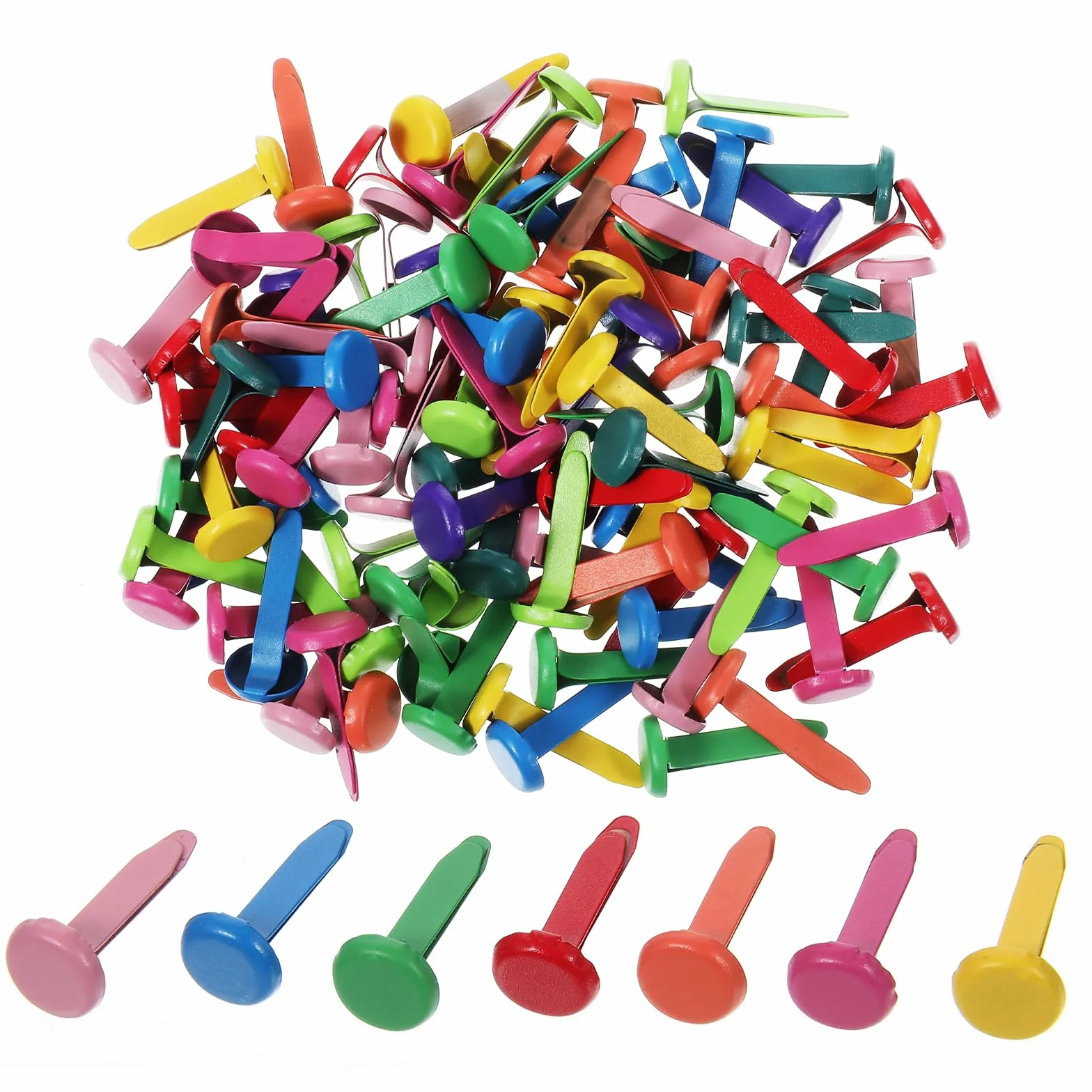 Fermacampioni in ottone per carta 200 pezzi, mini fermi per scrapbooking progetti artigianali fai da te
