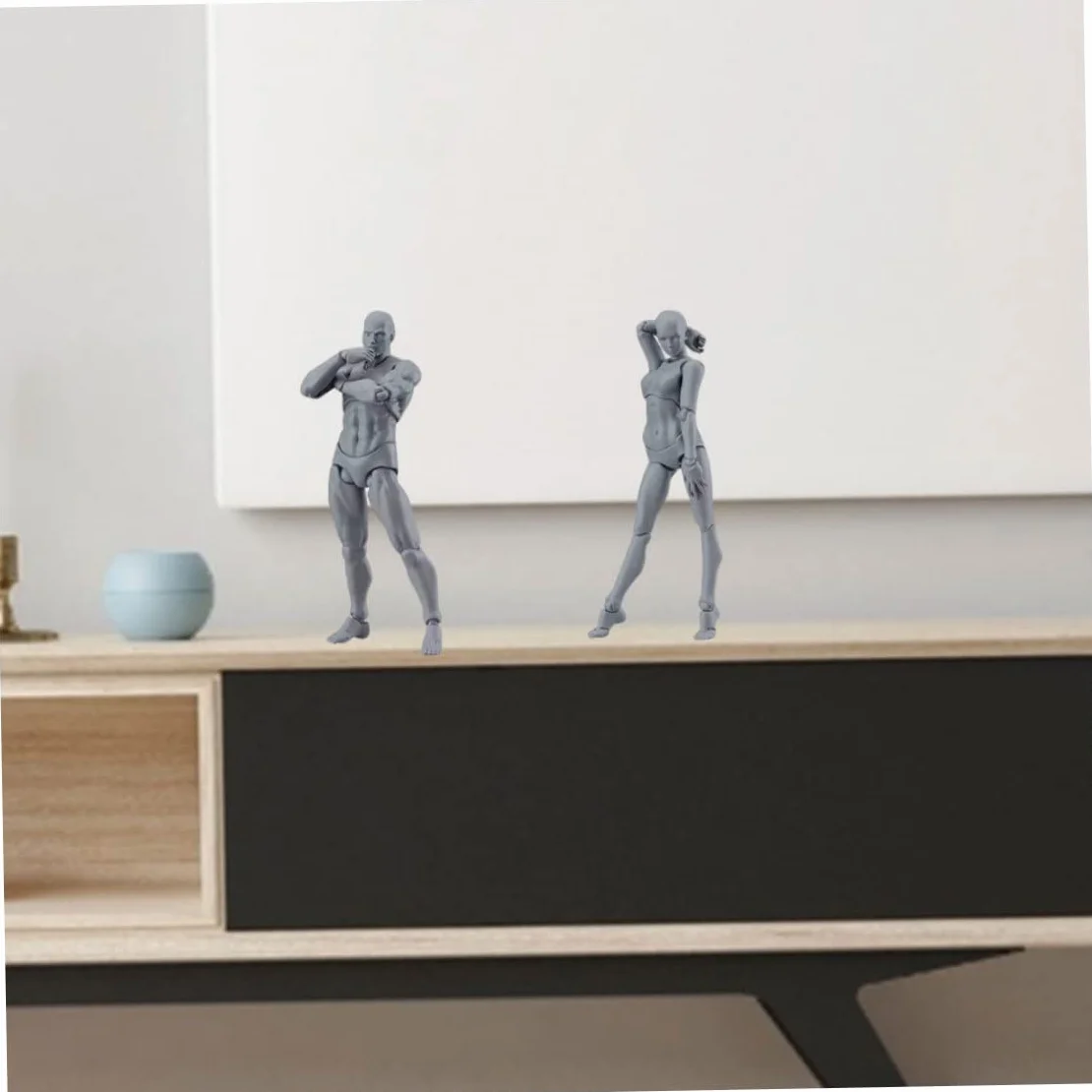 Manichino da disegno 5,91 pollici Action Figura femminile posabile modello pittura corpo artisti