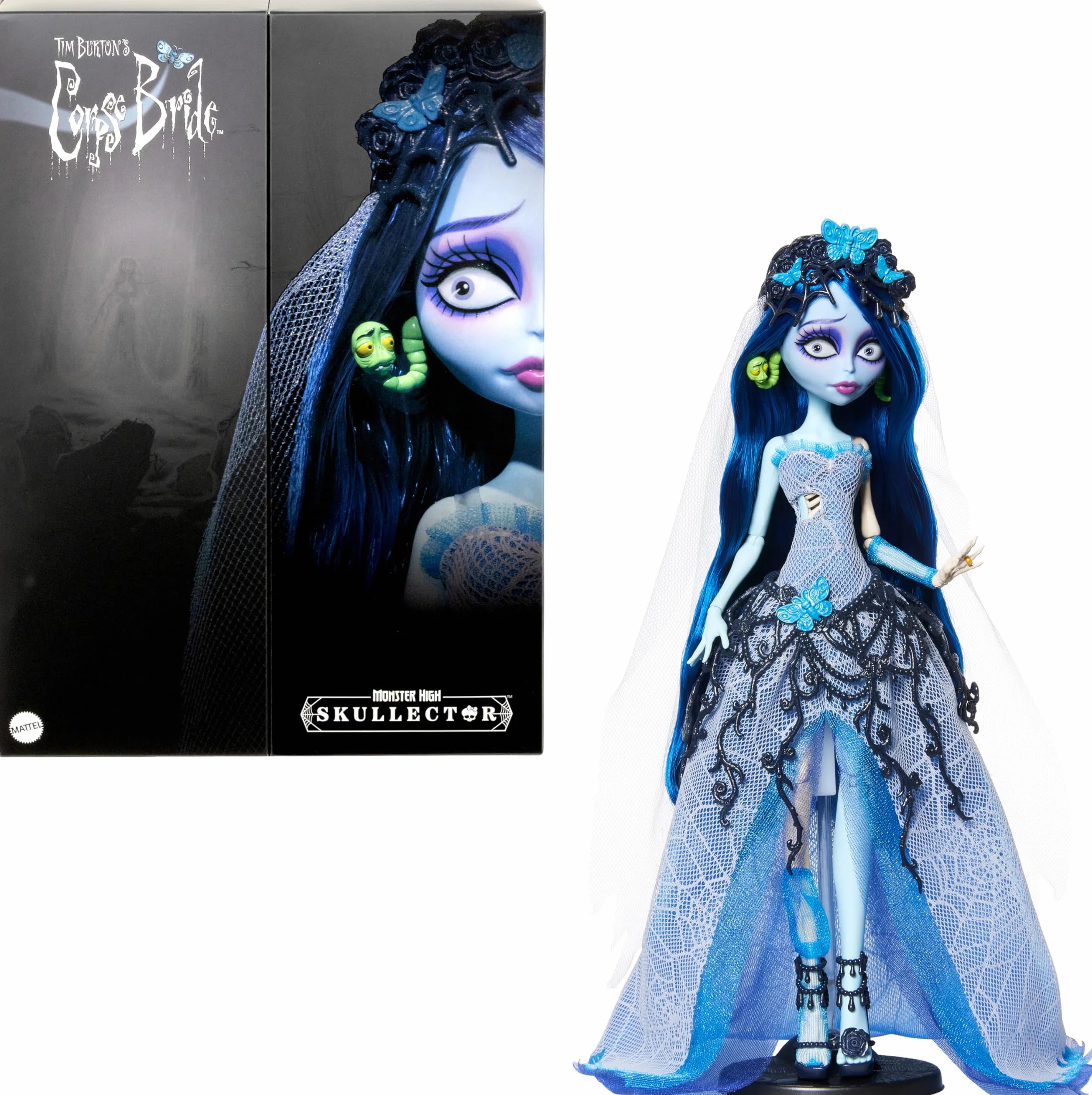 Monster High Skullector Emily La sposa cadavere bambola da collezione JDR67
