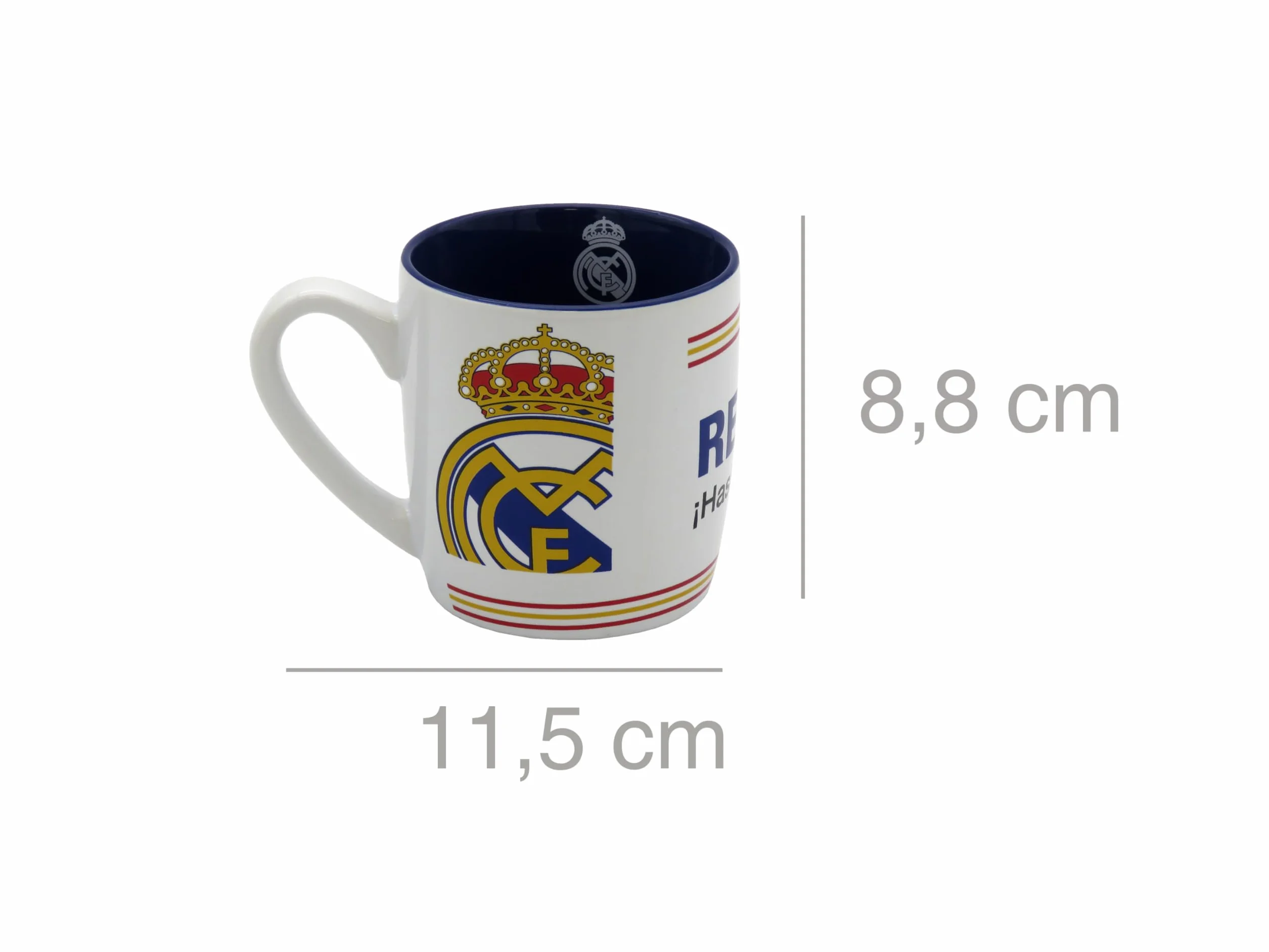 Real Madrid tazza in ceramica bianca originale ufficiale