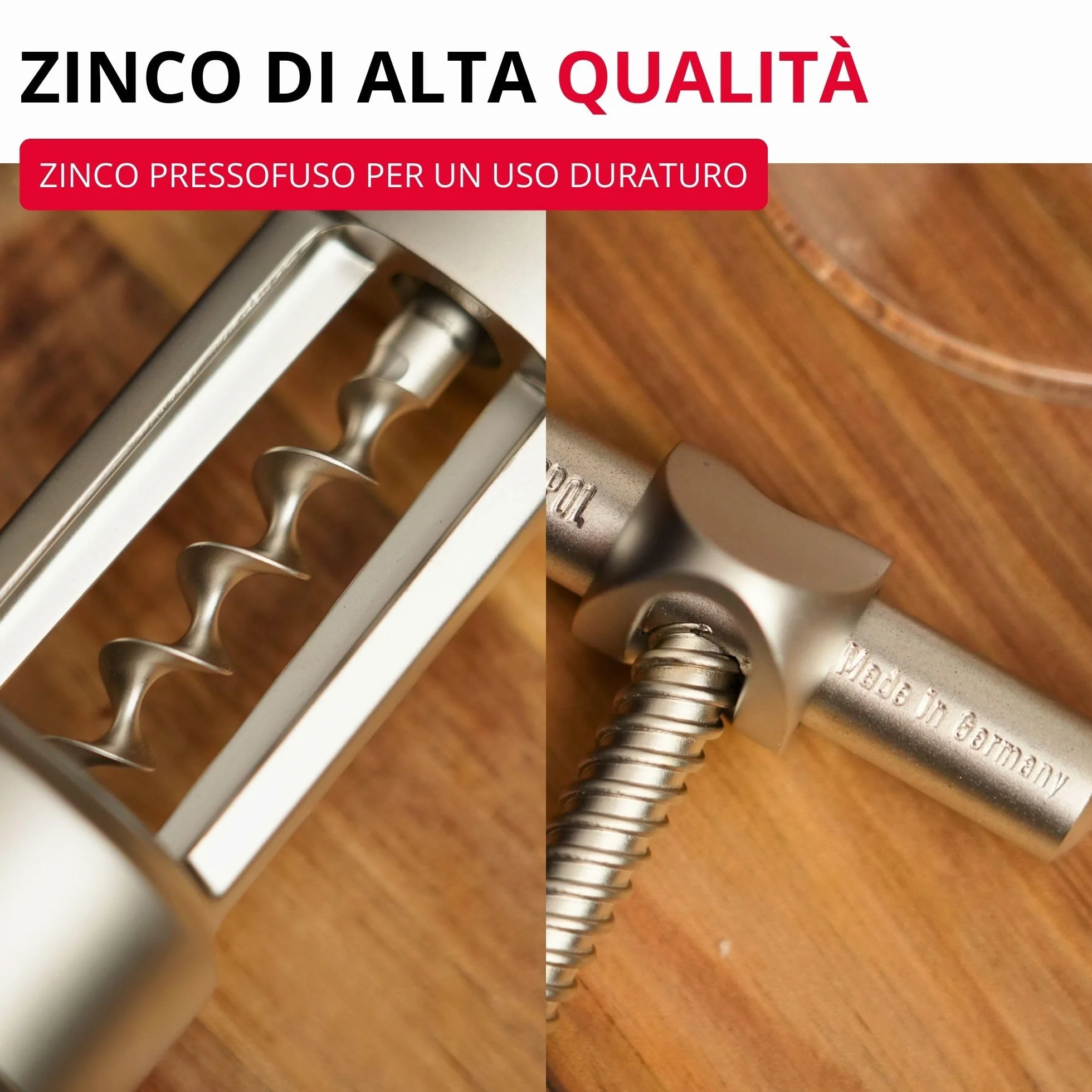 Westmark Cavatappi a campana con spirale, Monopol Edition, acciaio/zinco pressofuso, Barolo, finitura opaca, 62603380