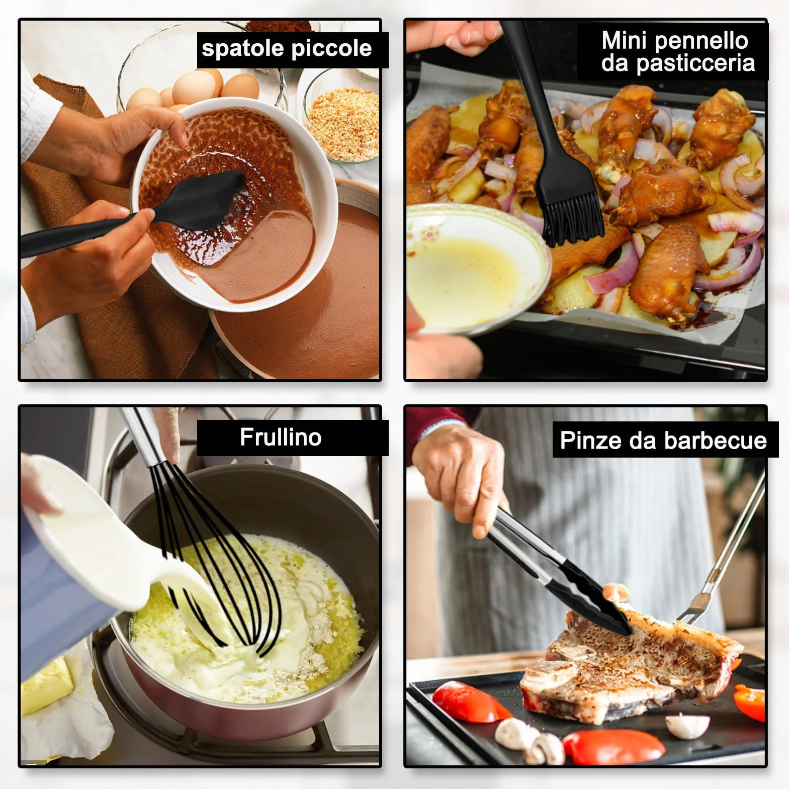 Homikit 12 Pezzi Utensili Cucina Silicone