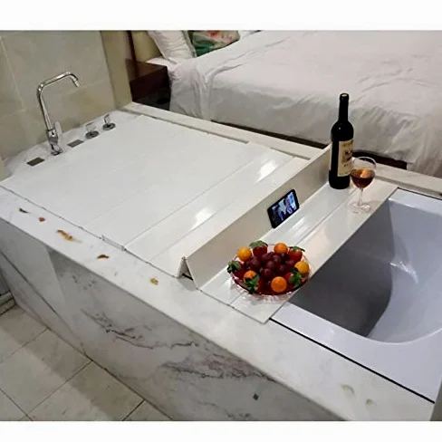 Ultimate Folble - Copertura per vassoio da bagno, impermeabile e antipolvere, 153 x 70 x 0,6 cm, per rilassarsi, ideale per il piacere della vasca da bagno e l'esperienza di cura personale