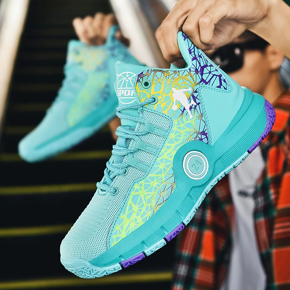 Scarpe da Basket per Bambini Leggero Antiscivolo Traspirante Comfort