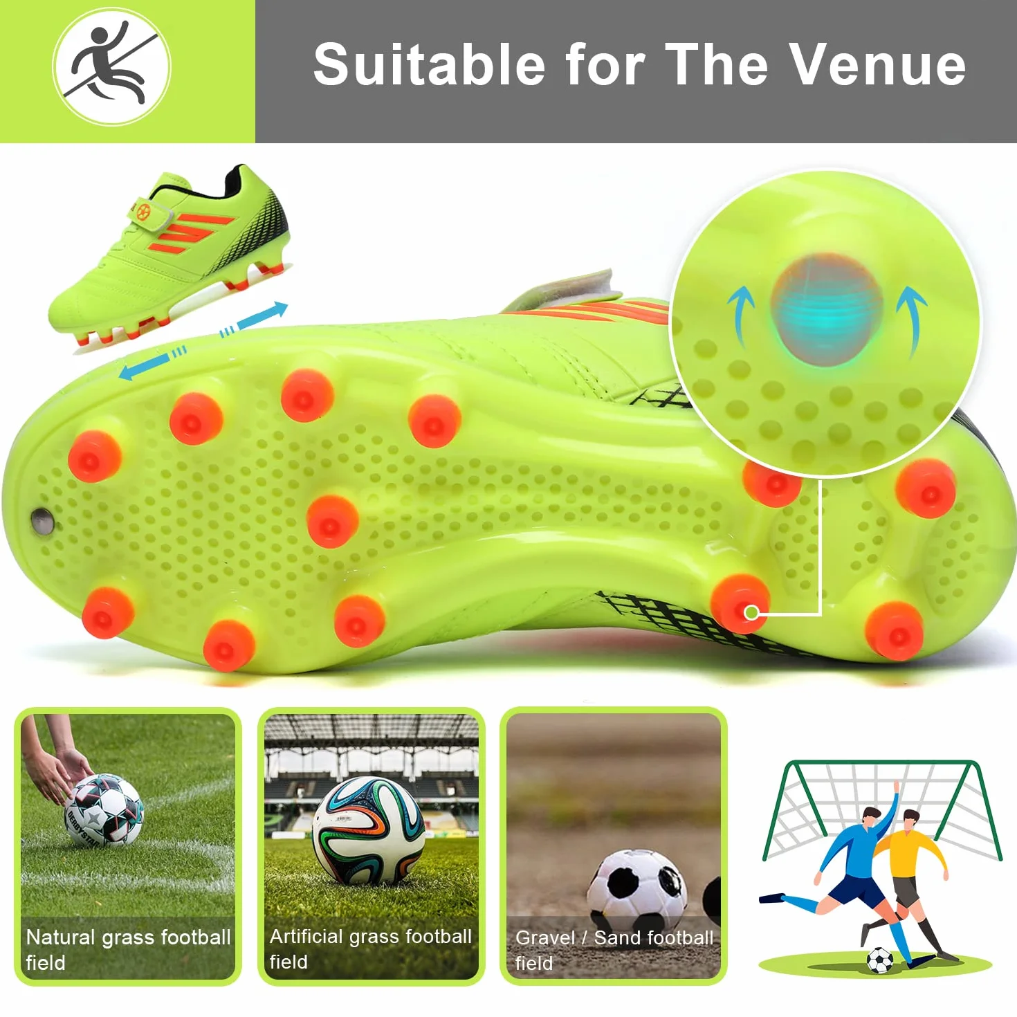 Scarpe da Calcio da Bambino Scarpe da Allenamento Bambini Teenager Scarpe da Calcio da Ragazzo Scarpe da Calcio da Uomo Scarpe da Calcio da Ragazze