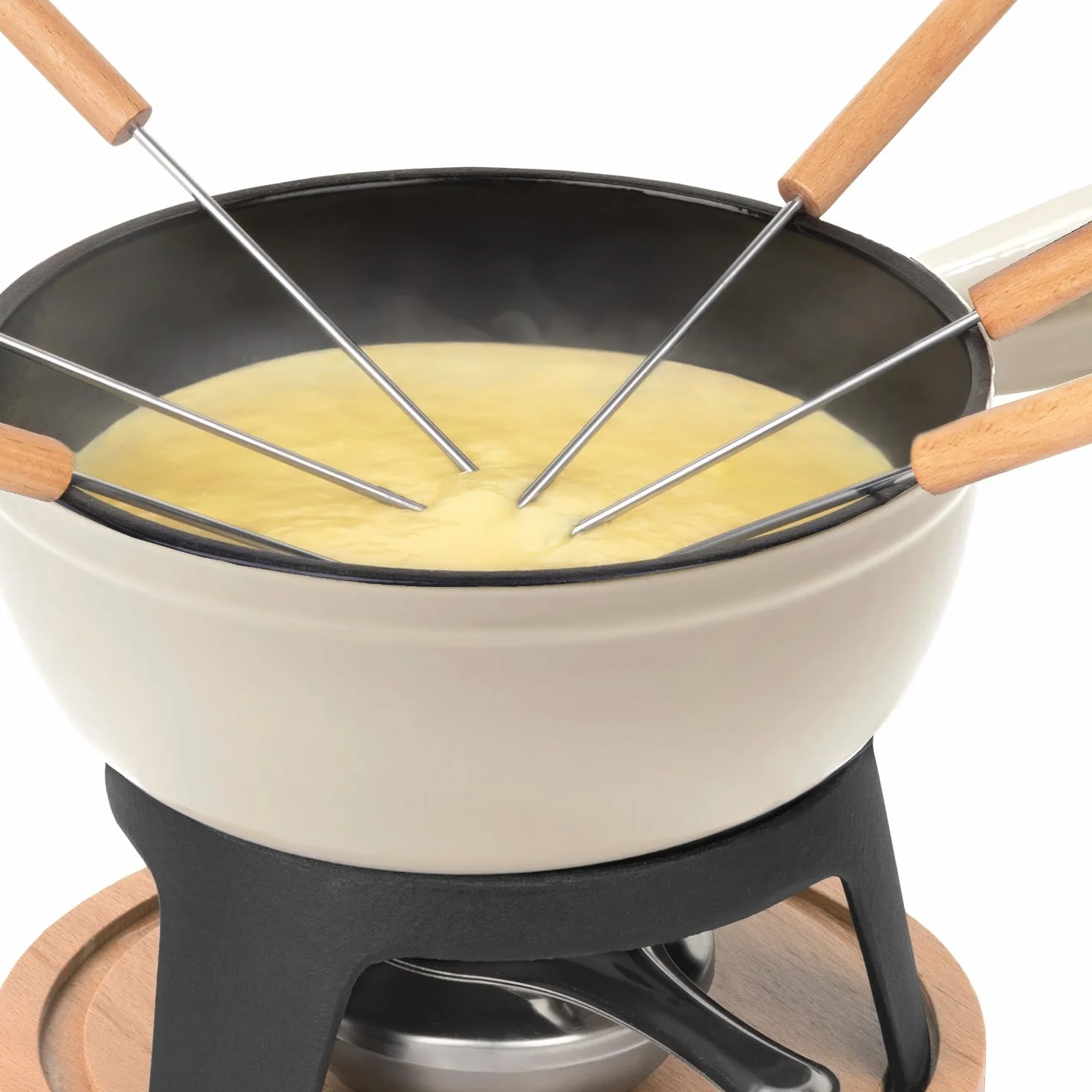 Apparecchio per fonduta in ghisa Mont Blanc