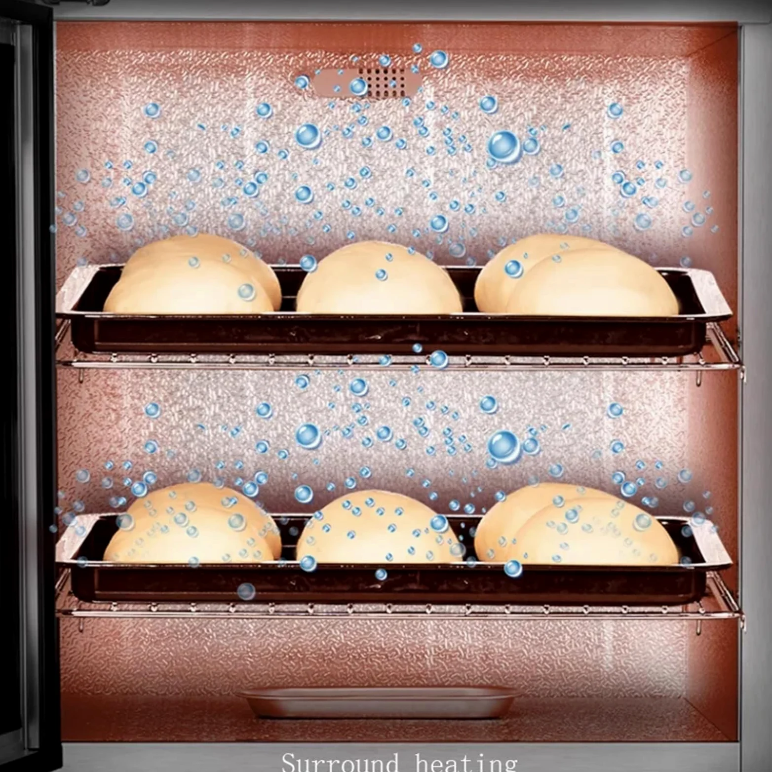 Macchina Per Lievitare L'Impasto Elettrica Da 40 Litri, Macchina Per La Fermentazione Del Pane Per Yogurt E Impasto Da Cucina, Con Controllo Dell'Umidità E Della Temperatura, Fermentazione Uniforme