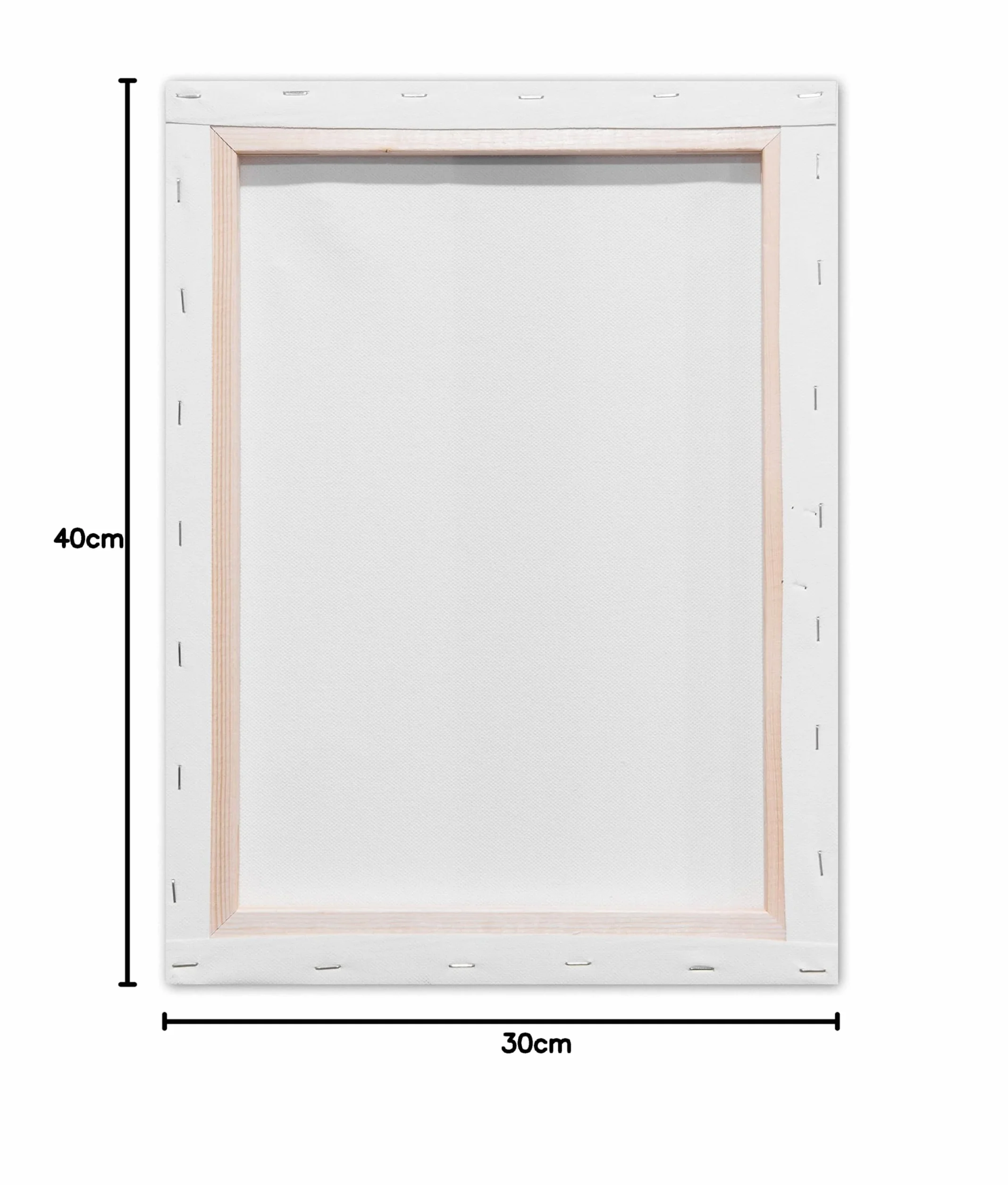 Kangaro tessuto 30x40cm 380gr/m2 100% cotone con telaio in pino e cunei