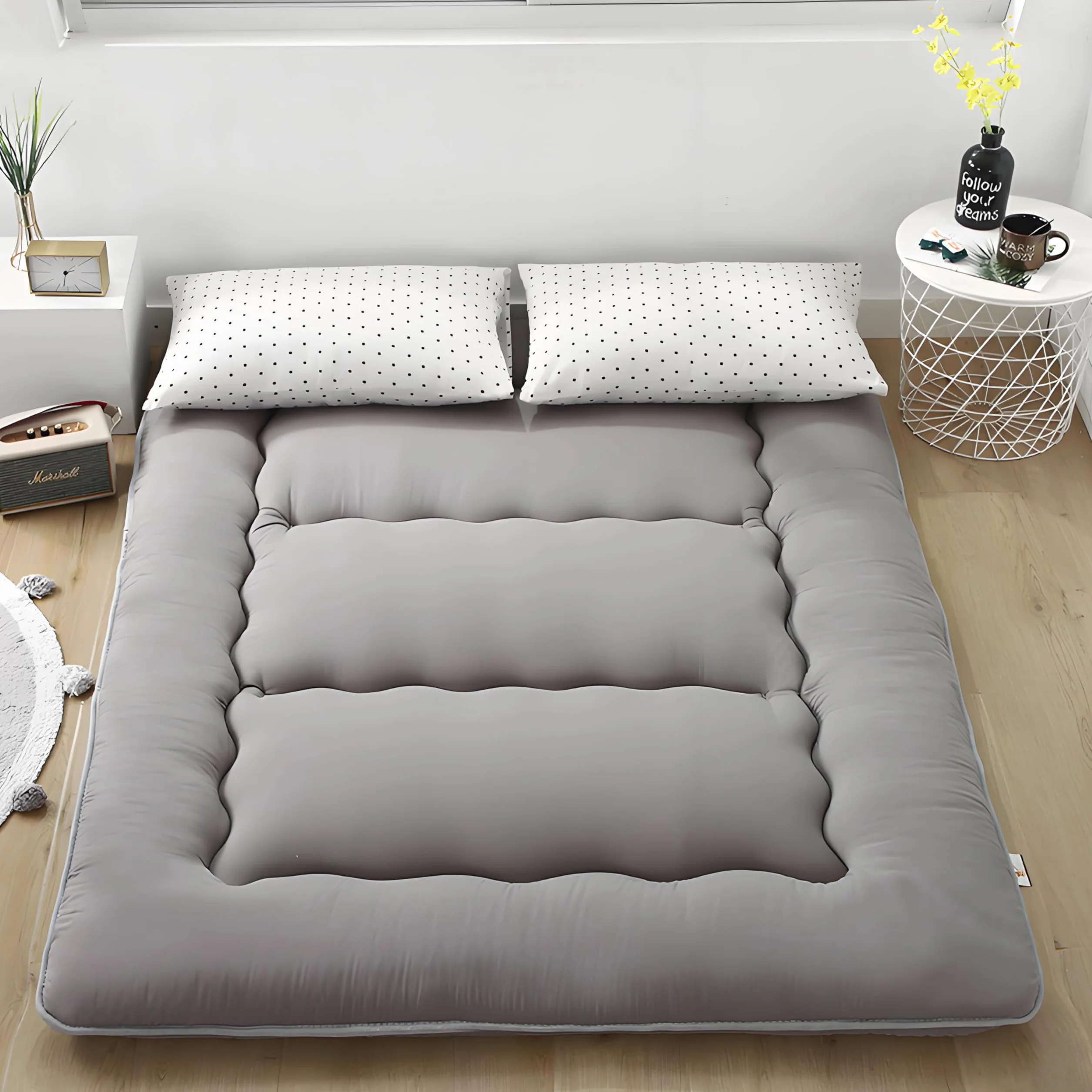 Materassi Da Terra, Materasso Futon Pieghevole Arrotolabile, Materasso Tatami Spesso Giapponese, Antiscivolo E Traspirante, Per Dormitorio Domestico(90 x 190 cm)