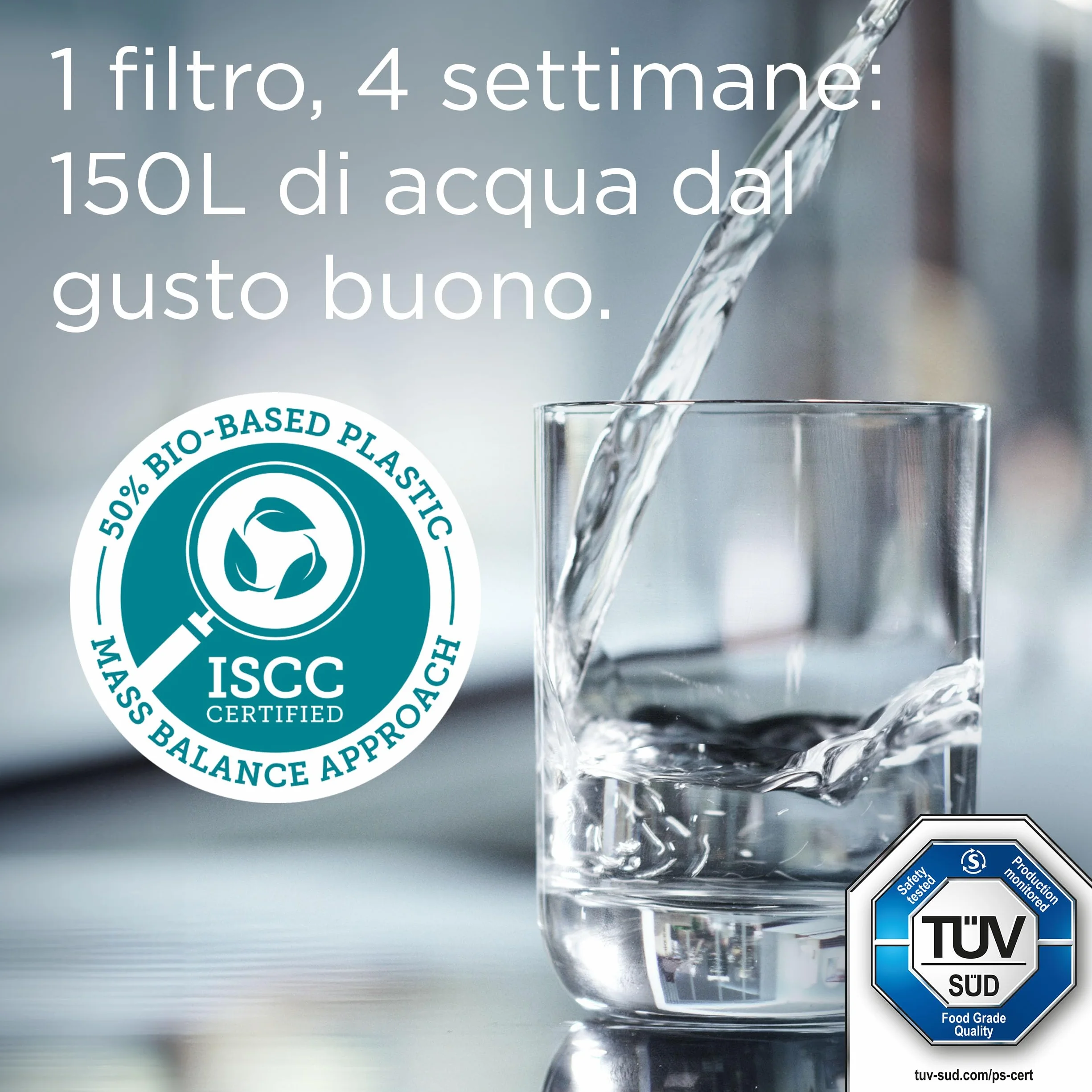 BRITA MAXTRA PRO Pure Performance filtri acqua rubinetto confezione da 6, riduce cloro calcare PFAS metalli