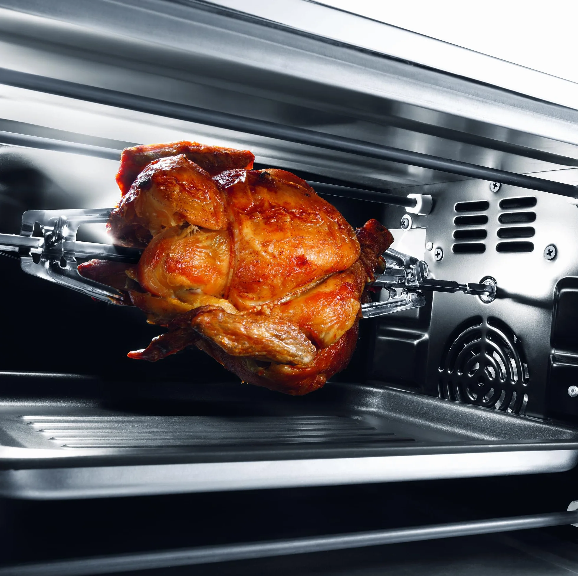 De'Longhi EO20792 Forno Elettrico 20 Litri 1300W con Spegnimento Automatico, 7 Funzioni Cottura, Timer, Spiedo Girarrosto, Porta Doppio Vetro
