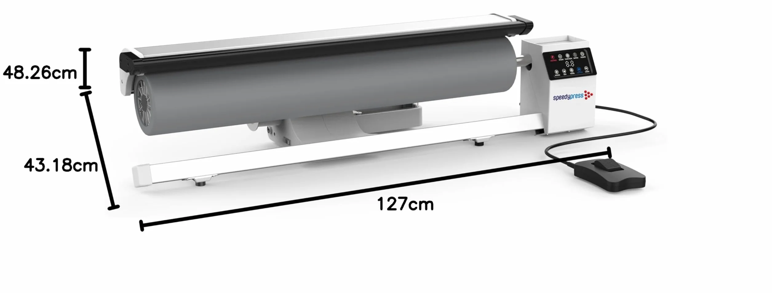 Speedypress Rotativo Ferro Vapore Rullo Stiratura Pressa a Rulli R02036, 91,5 cm, per Vestiti, Indumenti, Tende, Lenzuola, Tovaglie