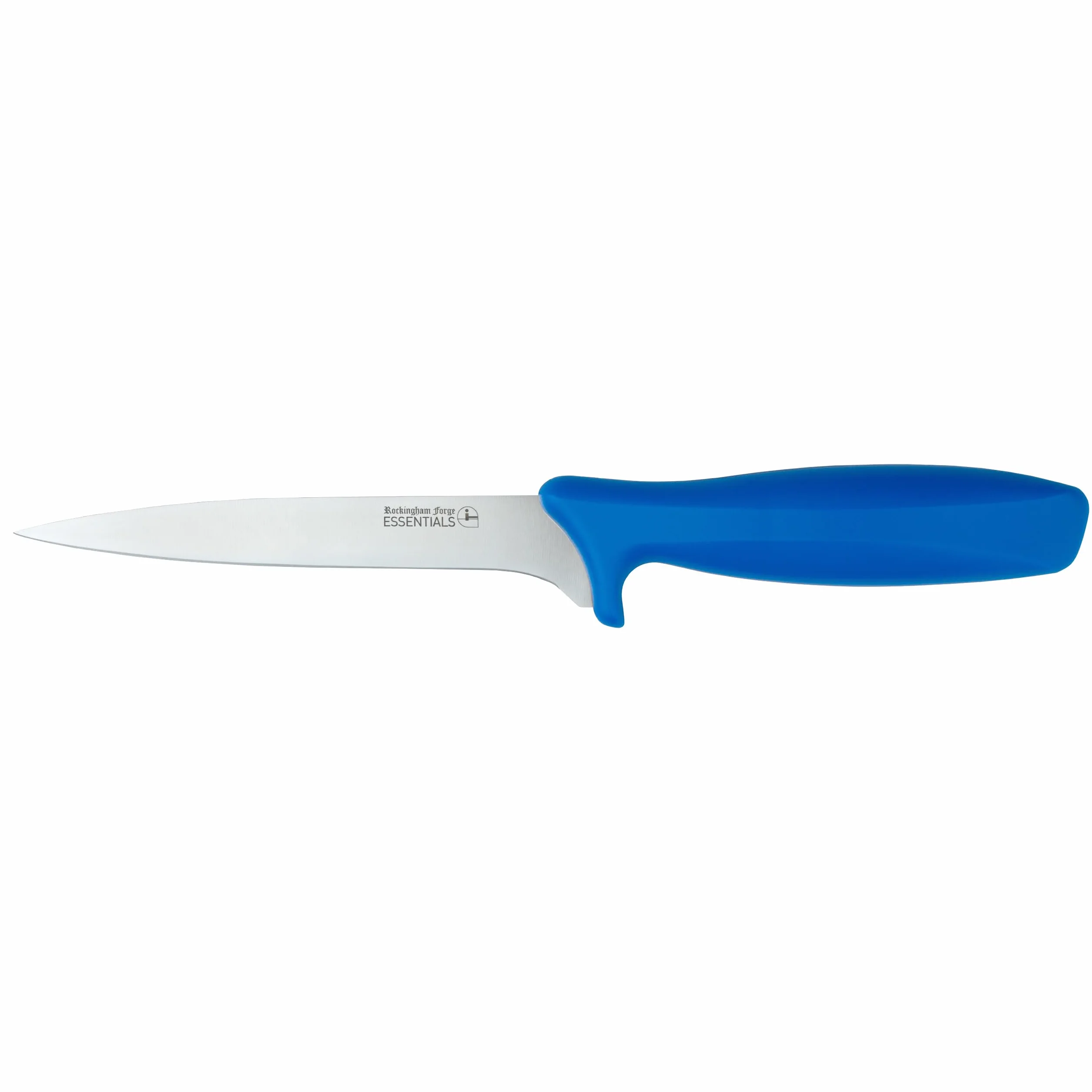 Rockingham Forge Essentials Coltello da filetto con manico blu flessibile da 15 cm per pesce crudo - Coltelli con codice colore per l'igiene alimentare & alimenti allergenici in acciaio inossidabile